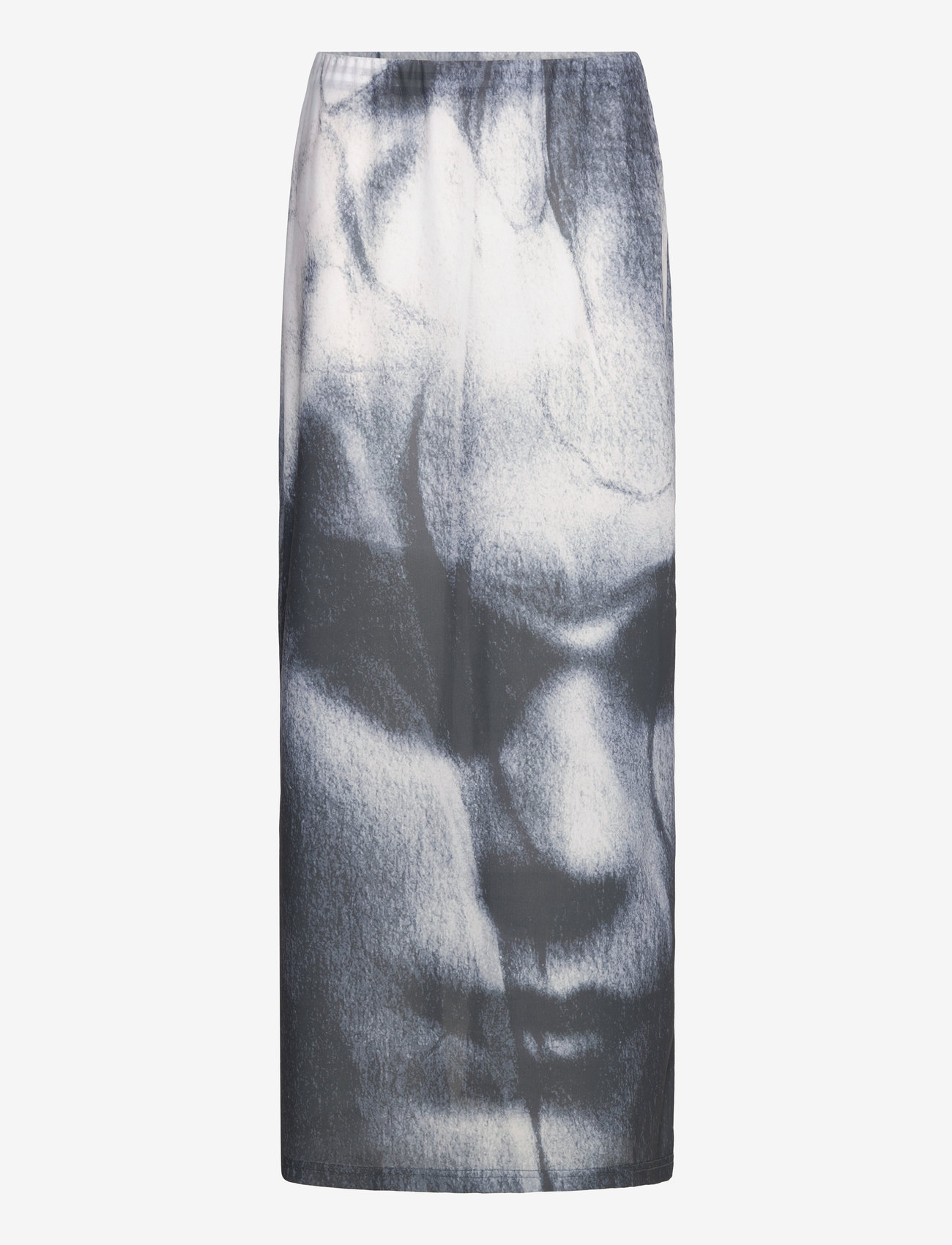 Weekday - Print Maxi Skirt - maxi röcke - black w face print - 0