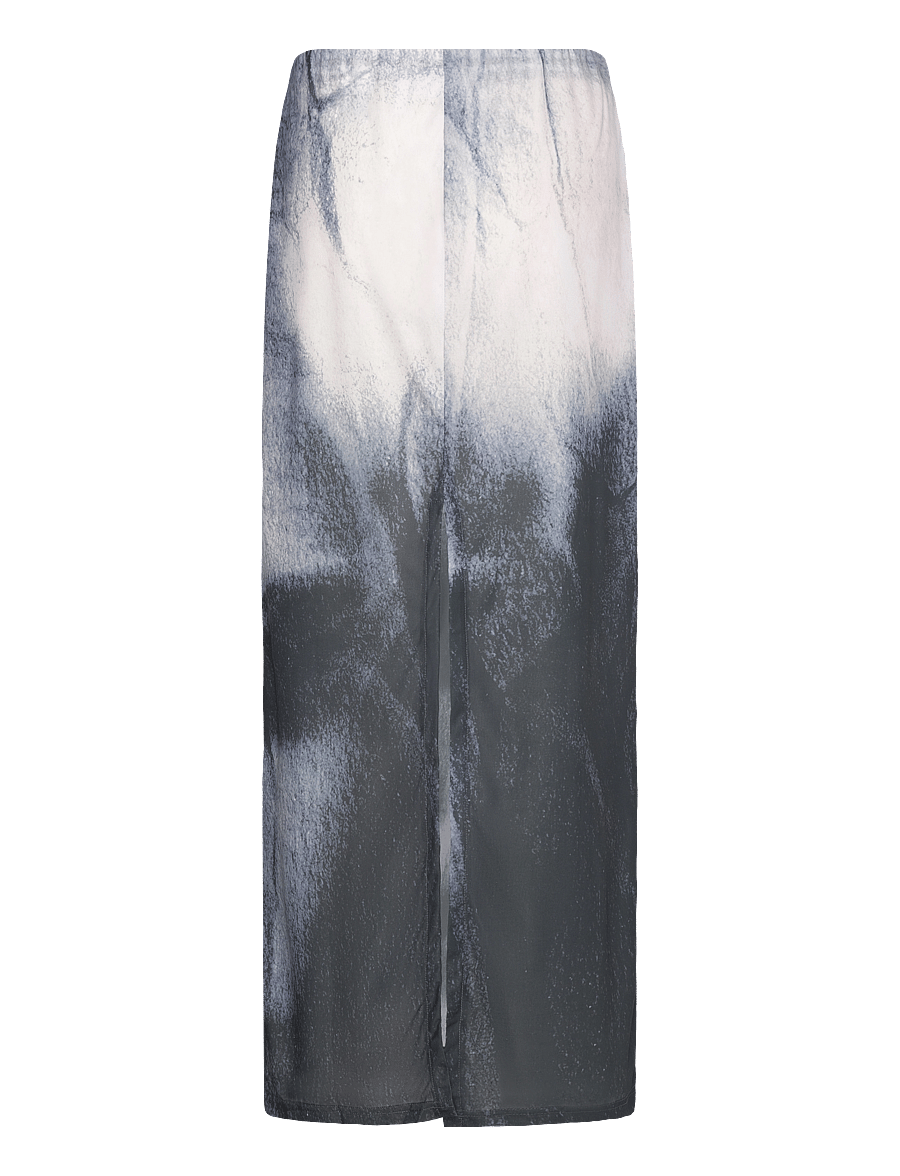 Weekday - Print Maxi Skirt - maxi skirts - black w face print - 1