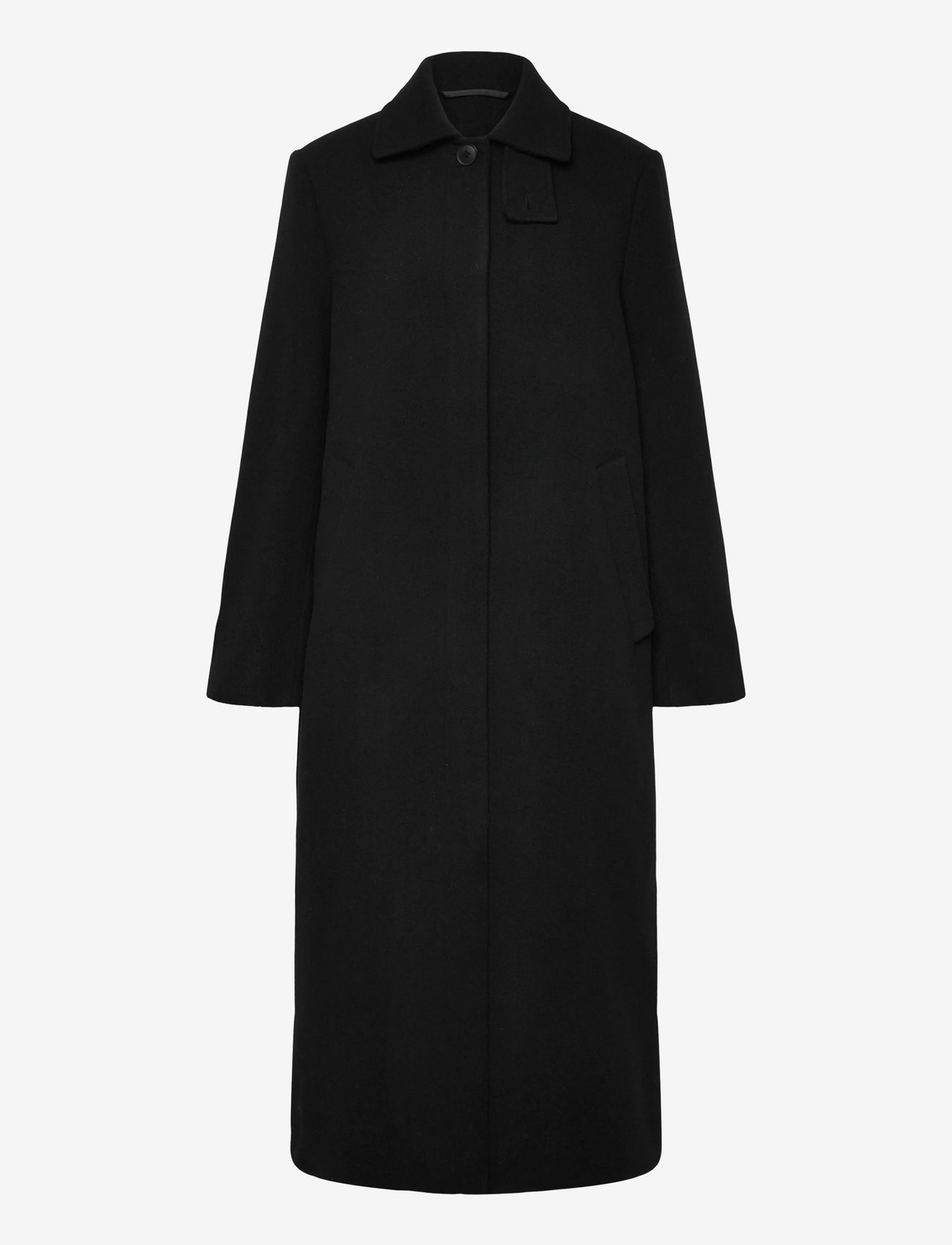 Weekday - Long Oversized Wool-Blend Coat - black - 0