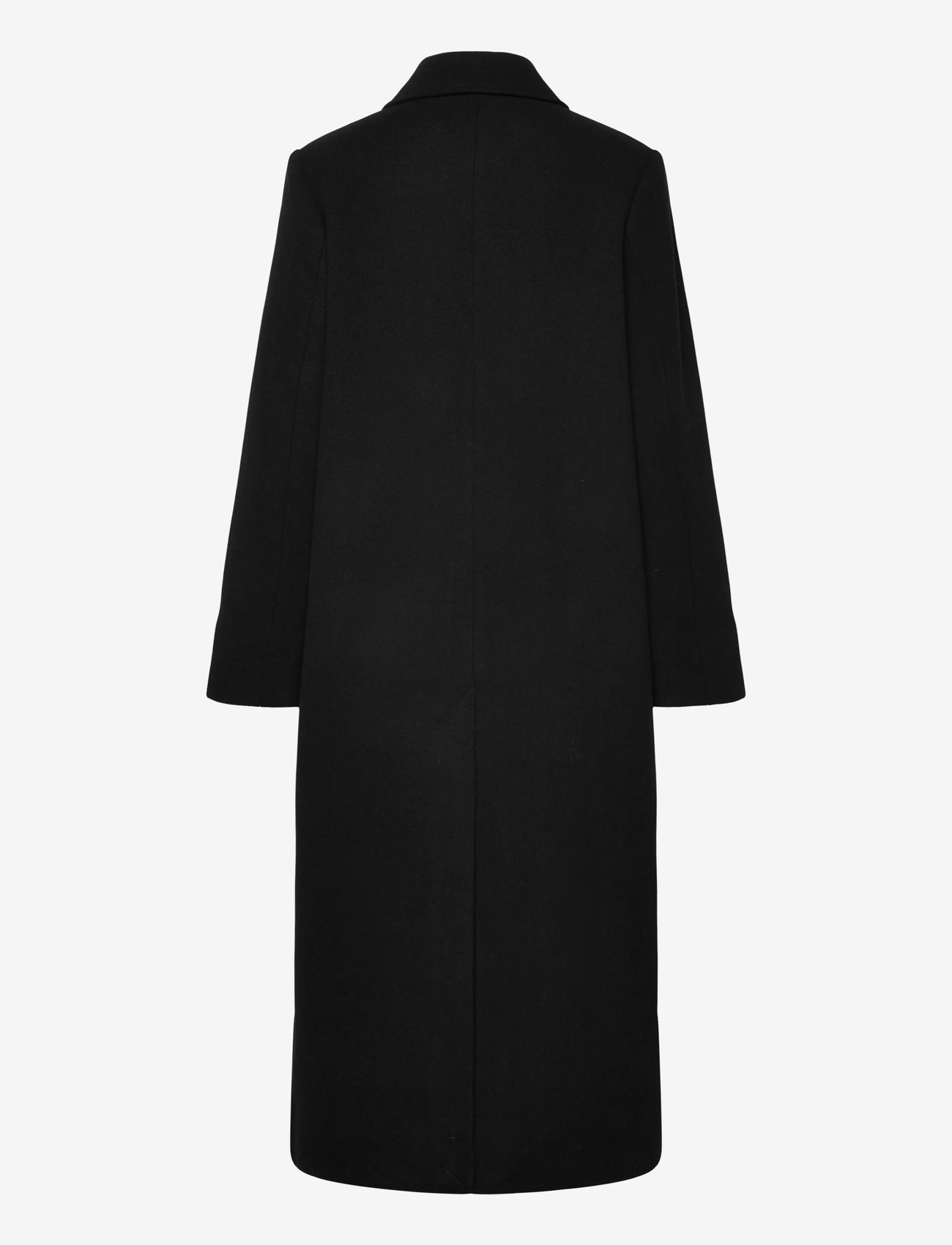 Weekday - Long Oversized Wool-Blend Coat - black - 1