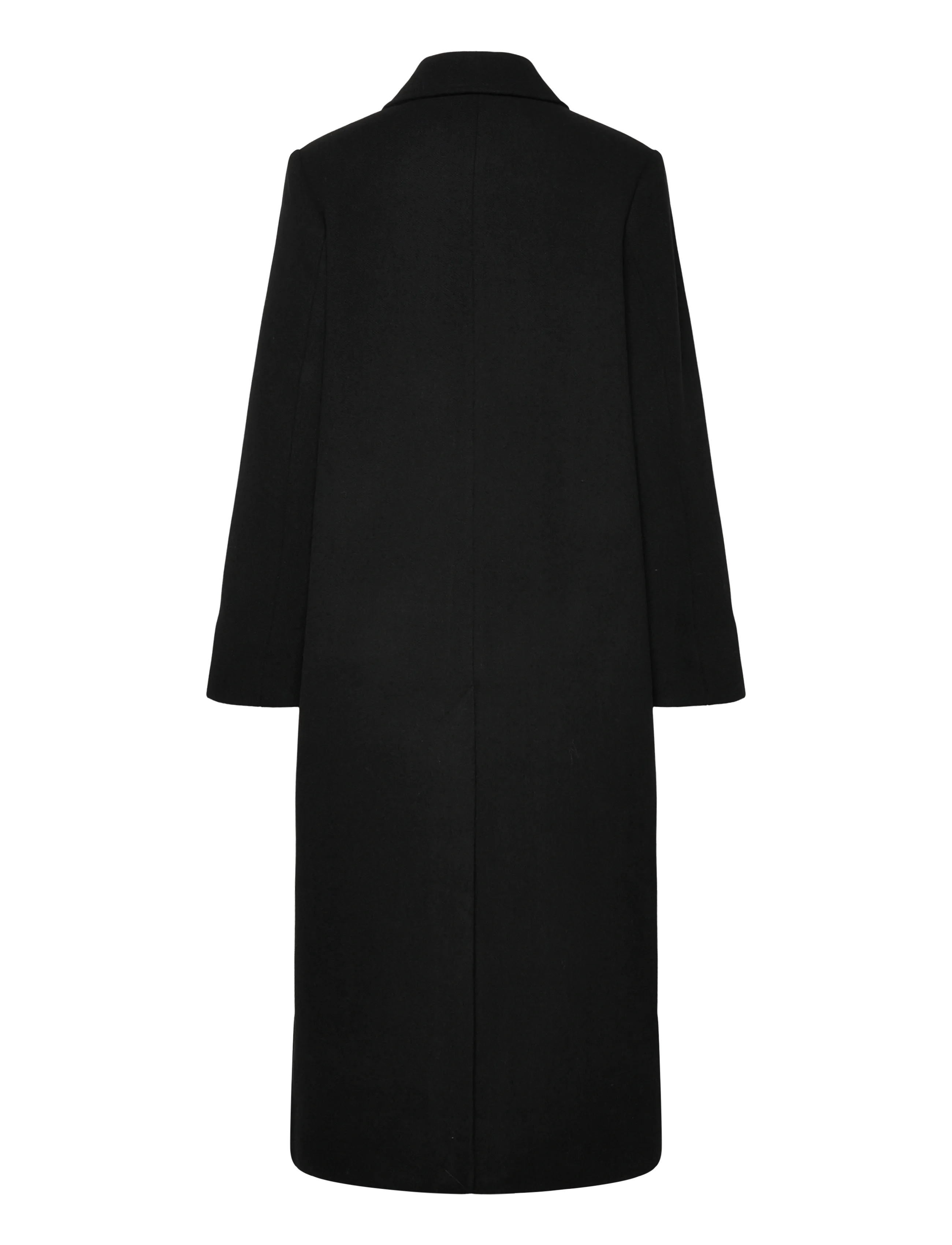Weekday - Long Oversized Wool-Blend Coat - winter jackets - black - 1