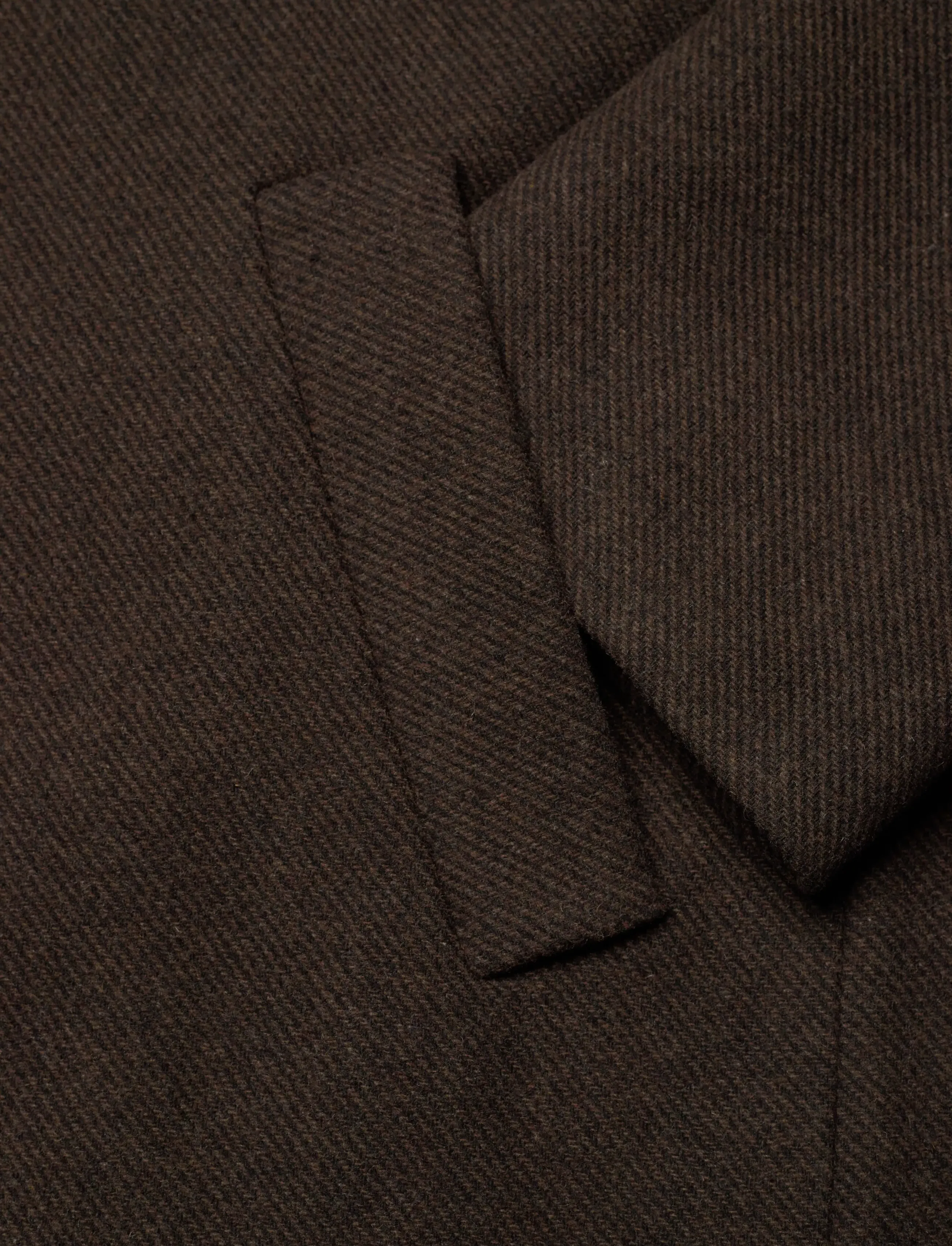 Weekday - Long Oversized Wool-Blend Coat - dark brown - 4