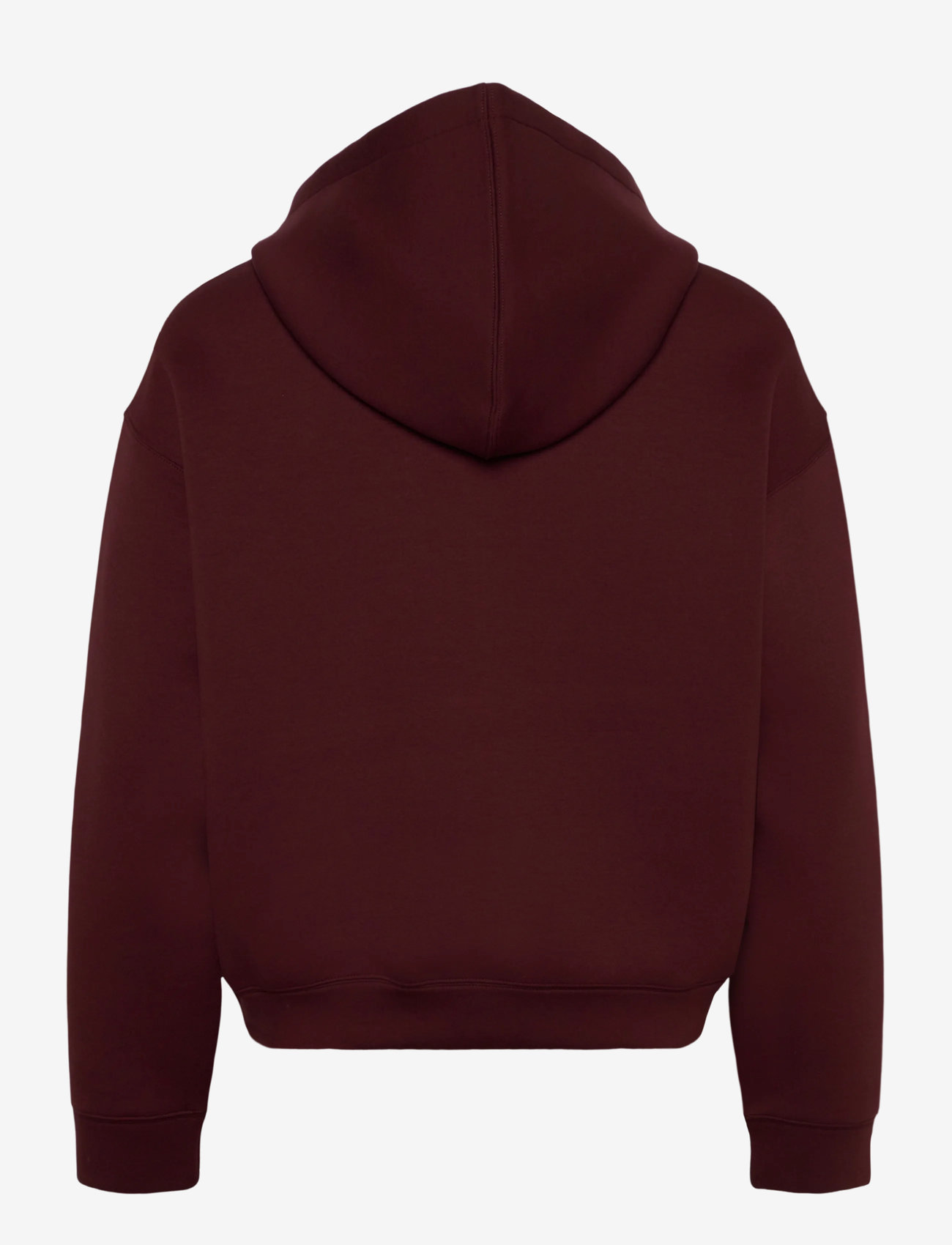 Weekday - Simon Scuba Hoodie - kapuutsiga dressipluusid - dark red - 1