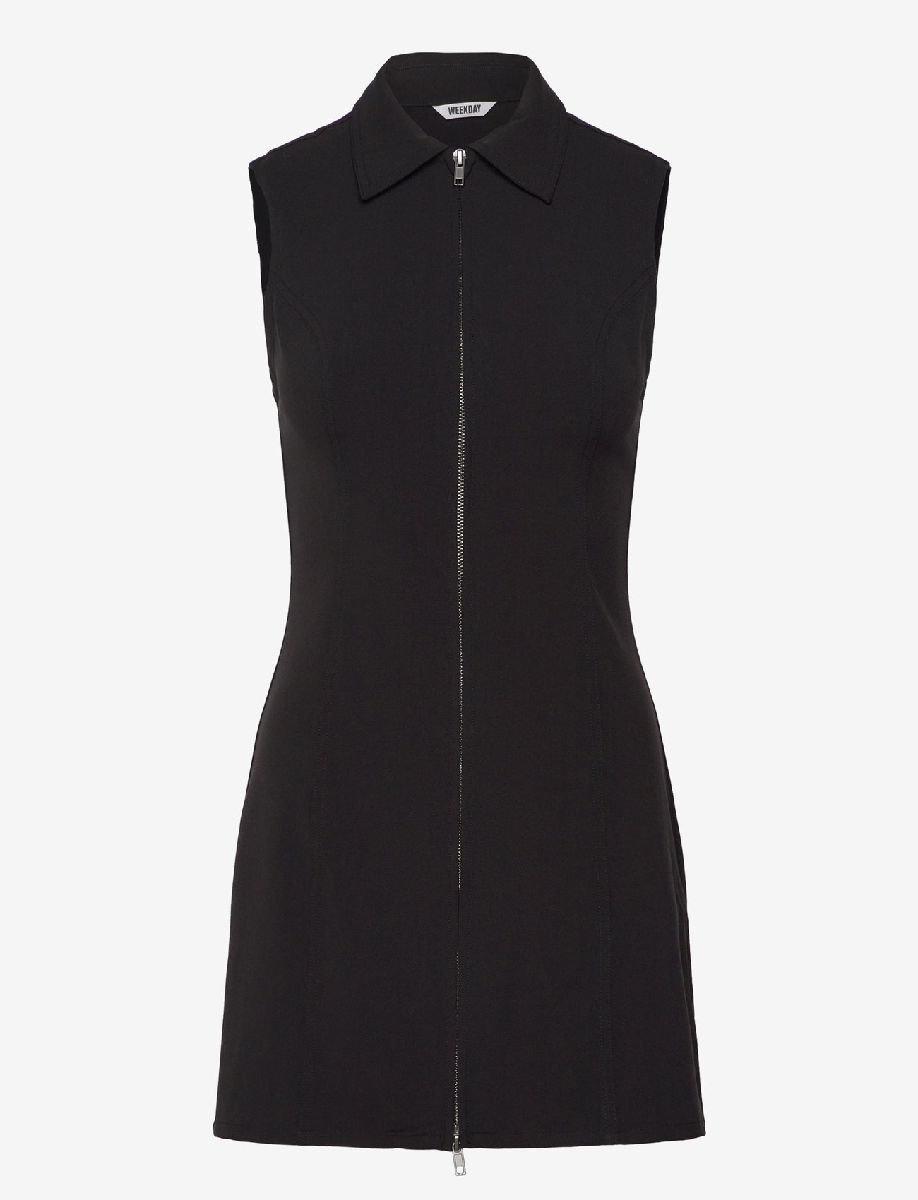 Weekday - Zip Dress - korte kjoler - black - 0
