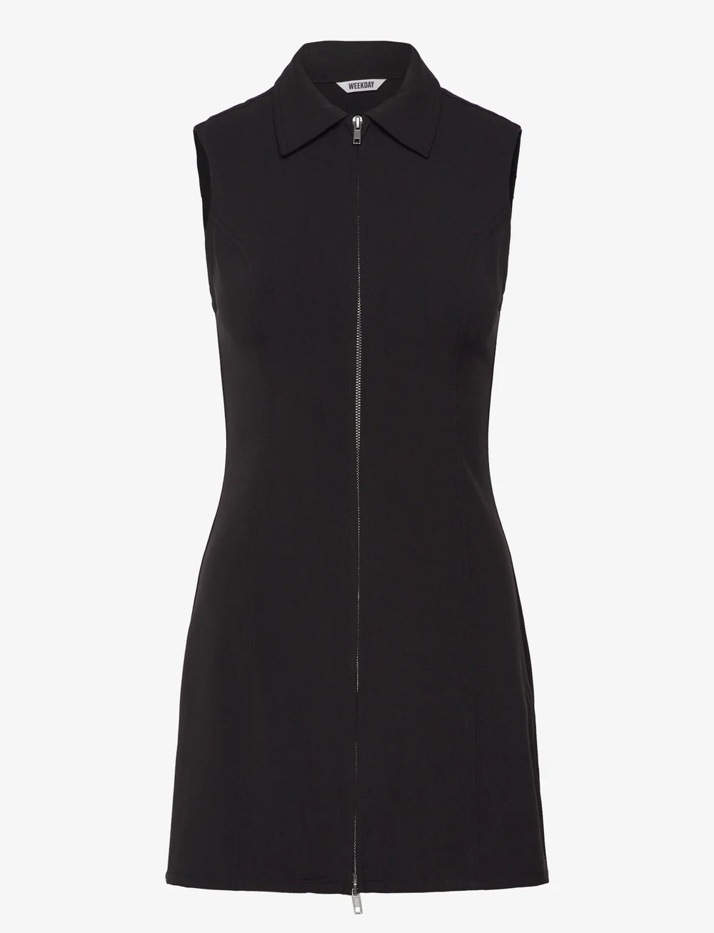 Weekday - Zip Dress - lyhyet mekot - black - 0