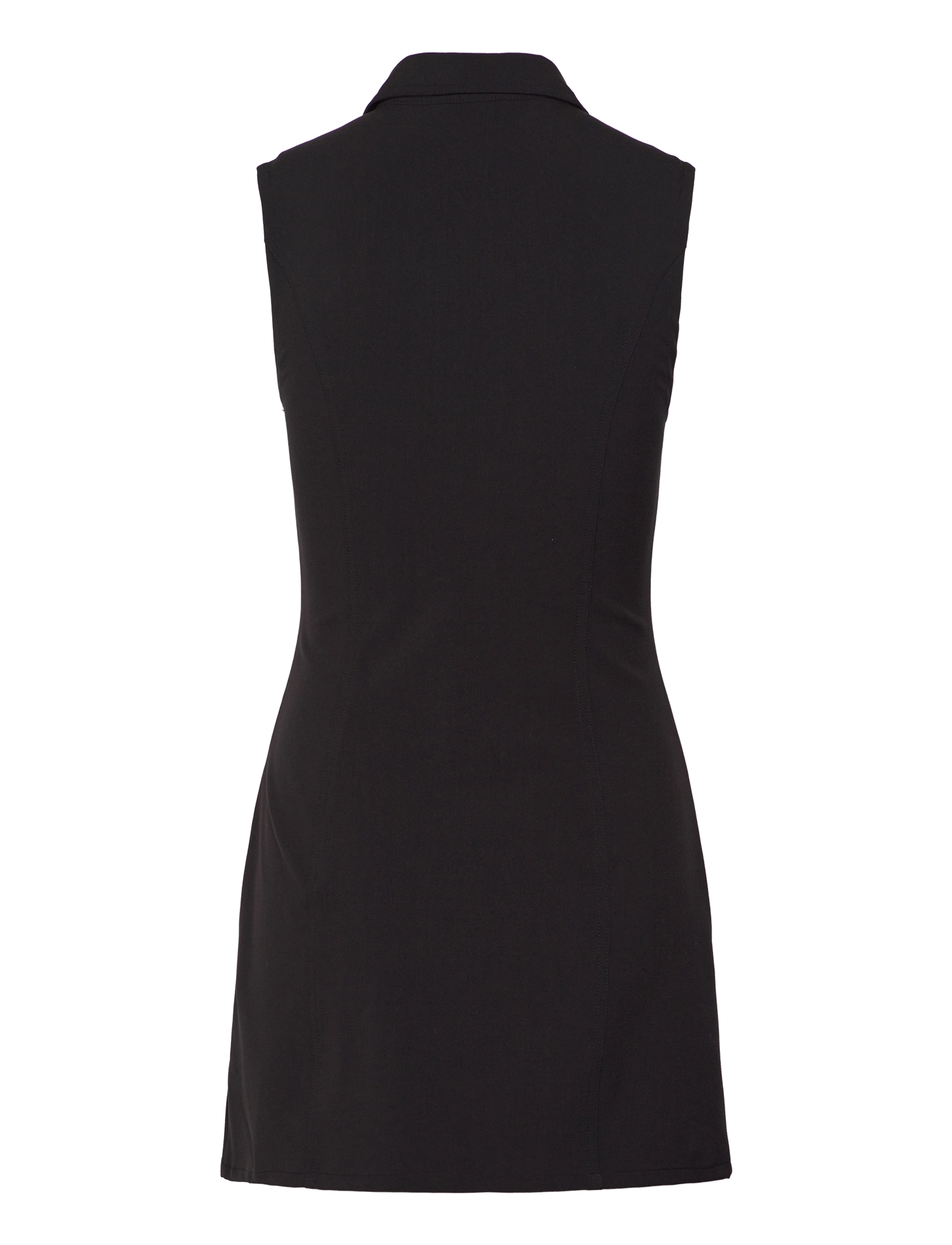 Weekday - Zip Dress - kurze kleider - black - 1