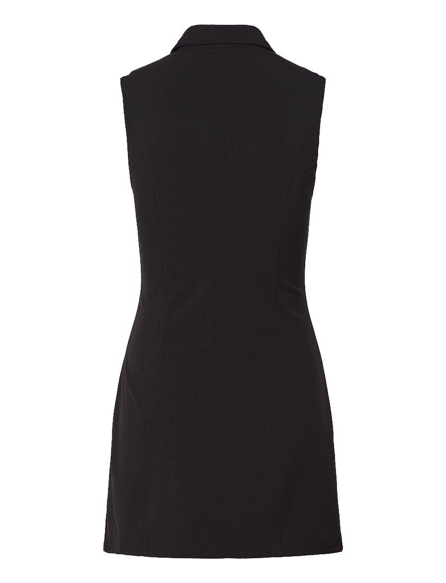 Weekday - Zip Dress - kurze kleider - black - 1