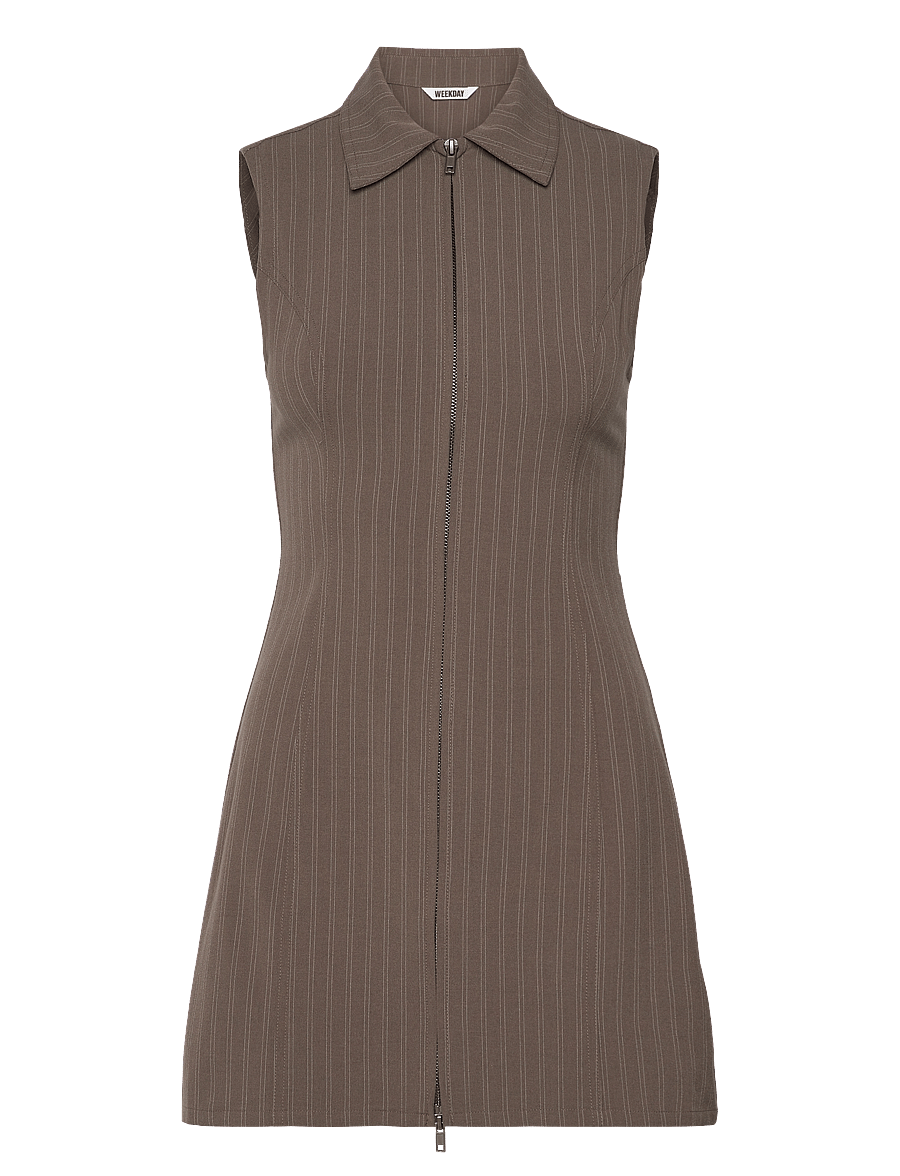 Weekday - Zip Dress - korte kjoler - mole - 0