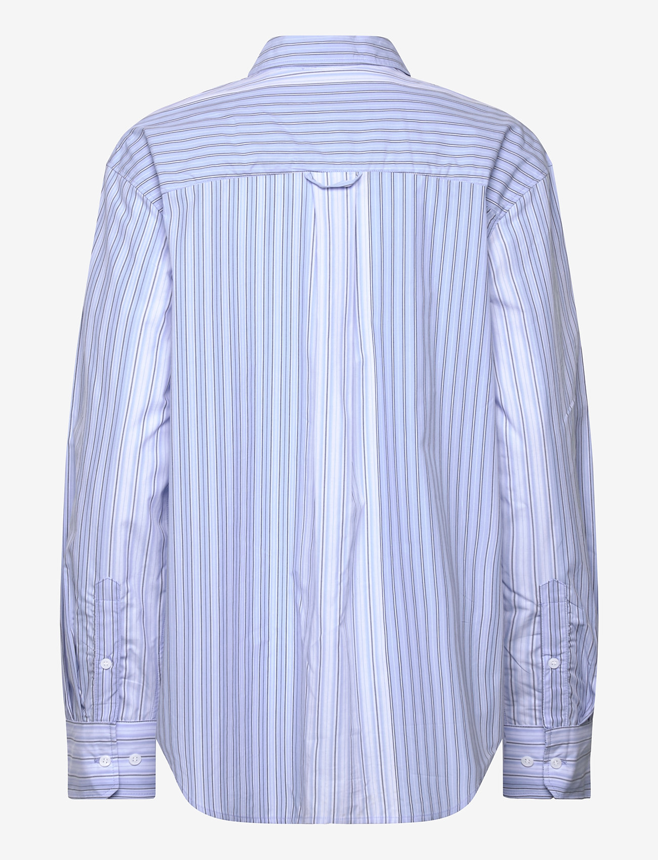 Weekday - Basic Shirt - krekli ar garām piedurknēm - blue multistripe - 1