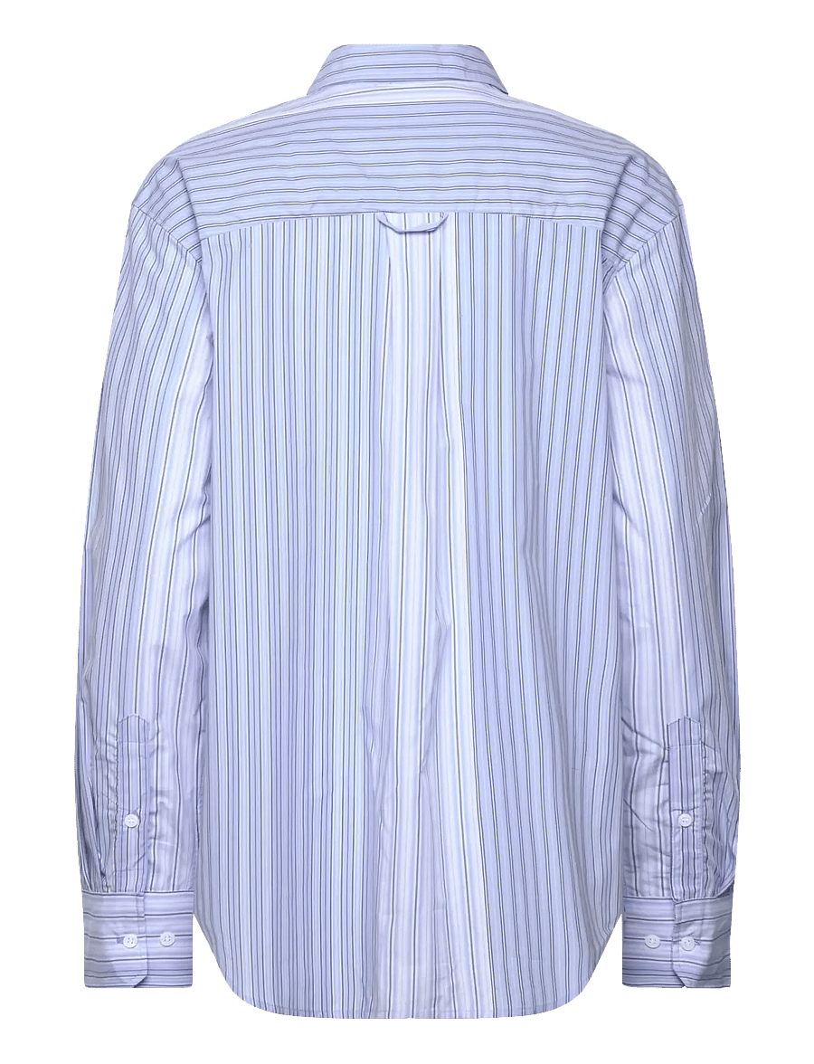 Weekday - Basic Shirt - langärmlige hemden - blue multistripe - 1
