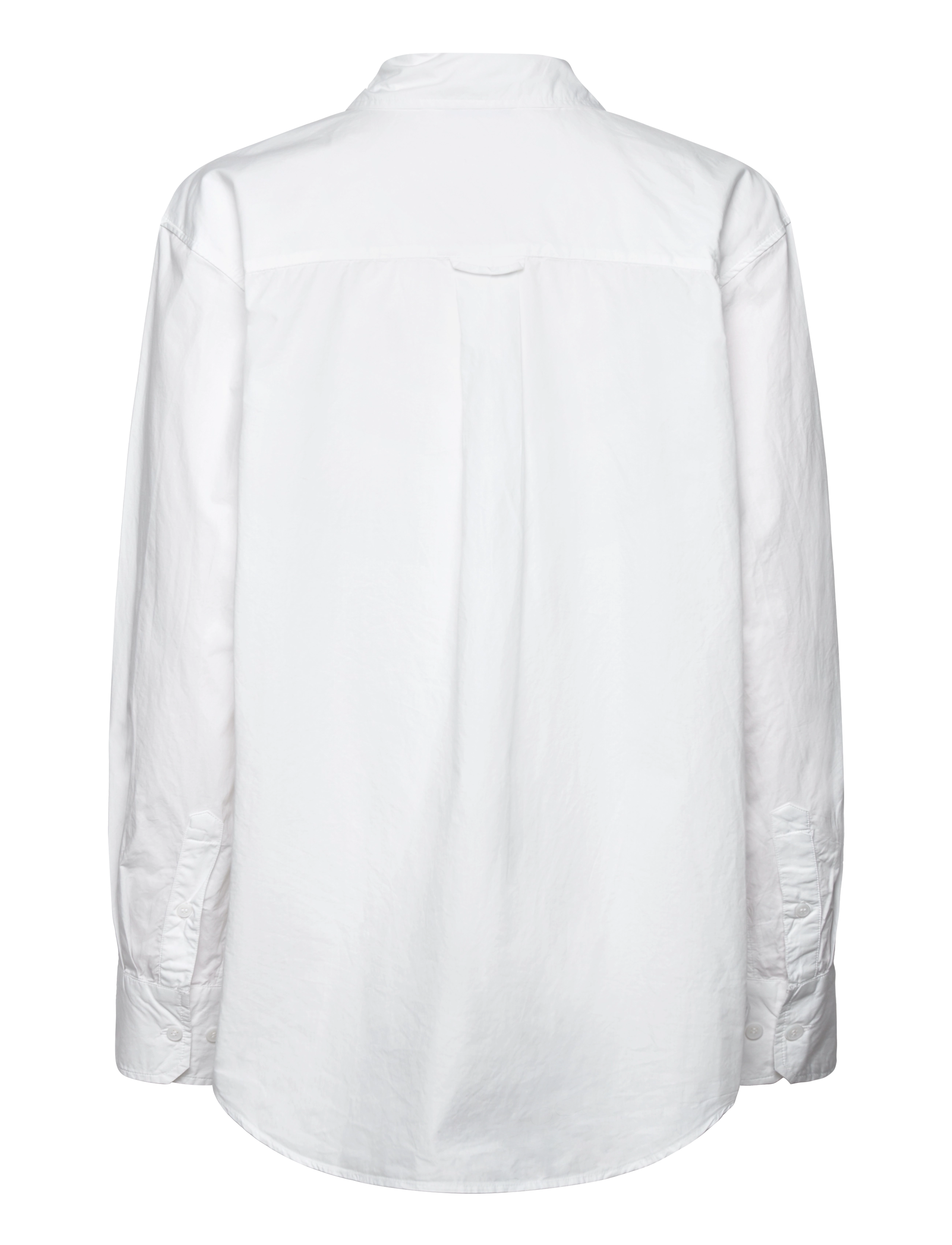 Weekday - Basic Shirt - long-sleeved shirts - white - 1