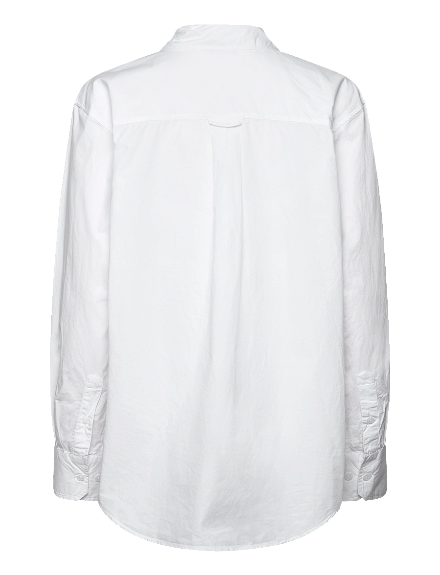 Weekday - Basic Shirt - langærmede skjorter - white - 1