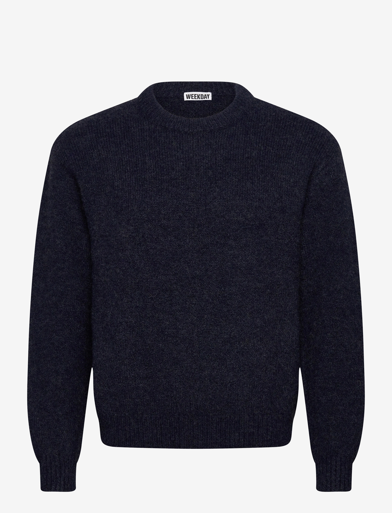 Weekday - Regular Knitted Wool-Blend Sweater - rundhals - blue dark - 0