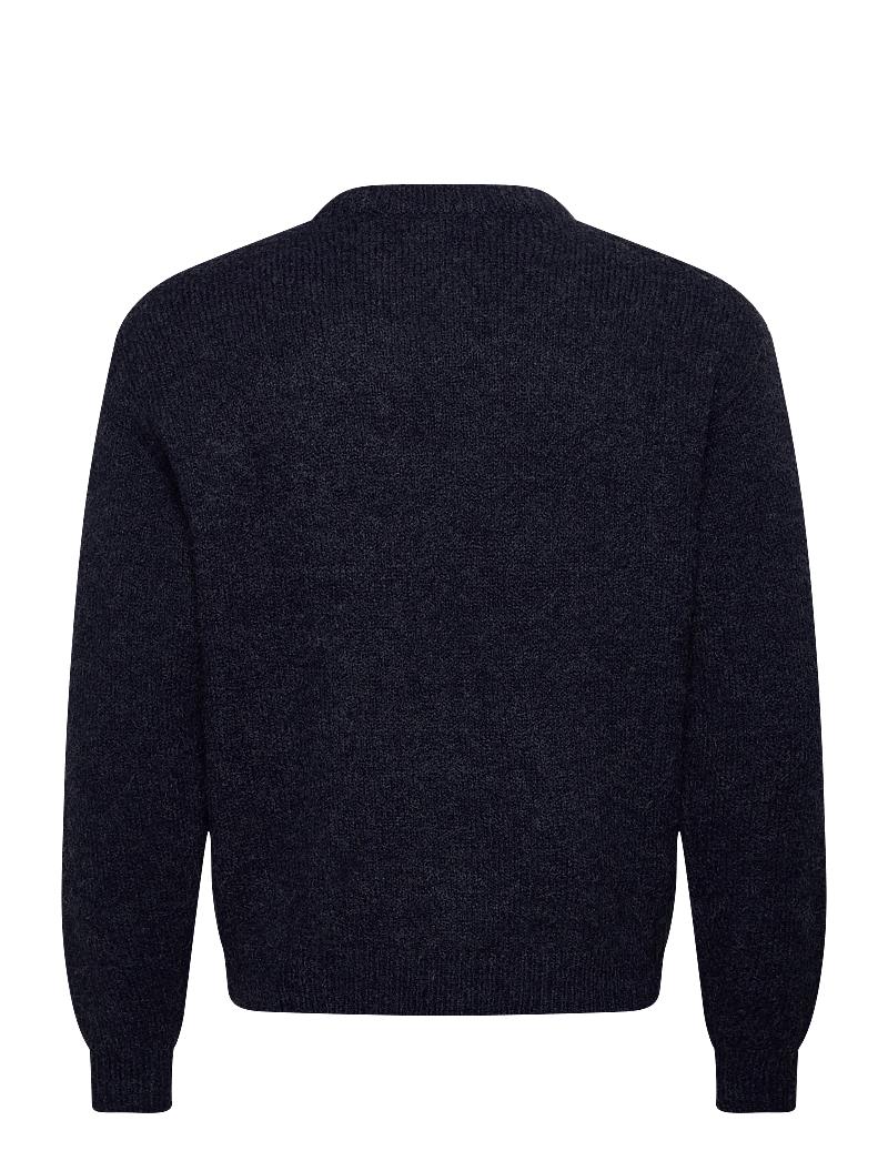 Weekday - Regular Knitted Wool-Blend Sweater - rundhals - blue dark - 1