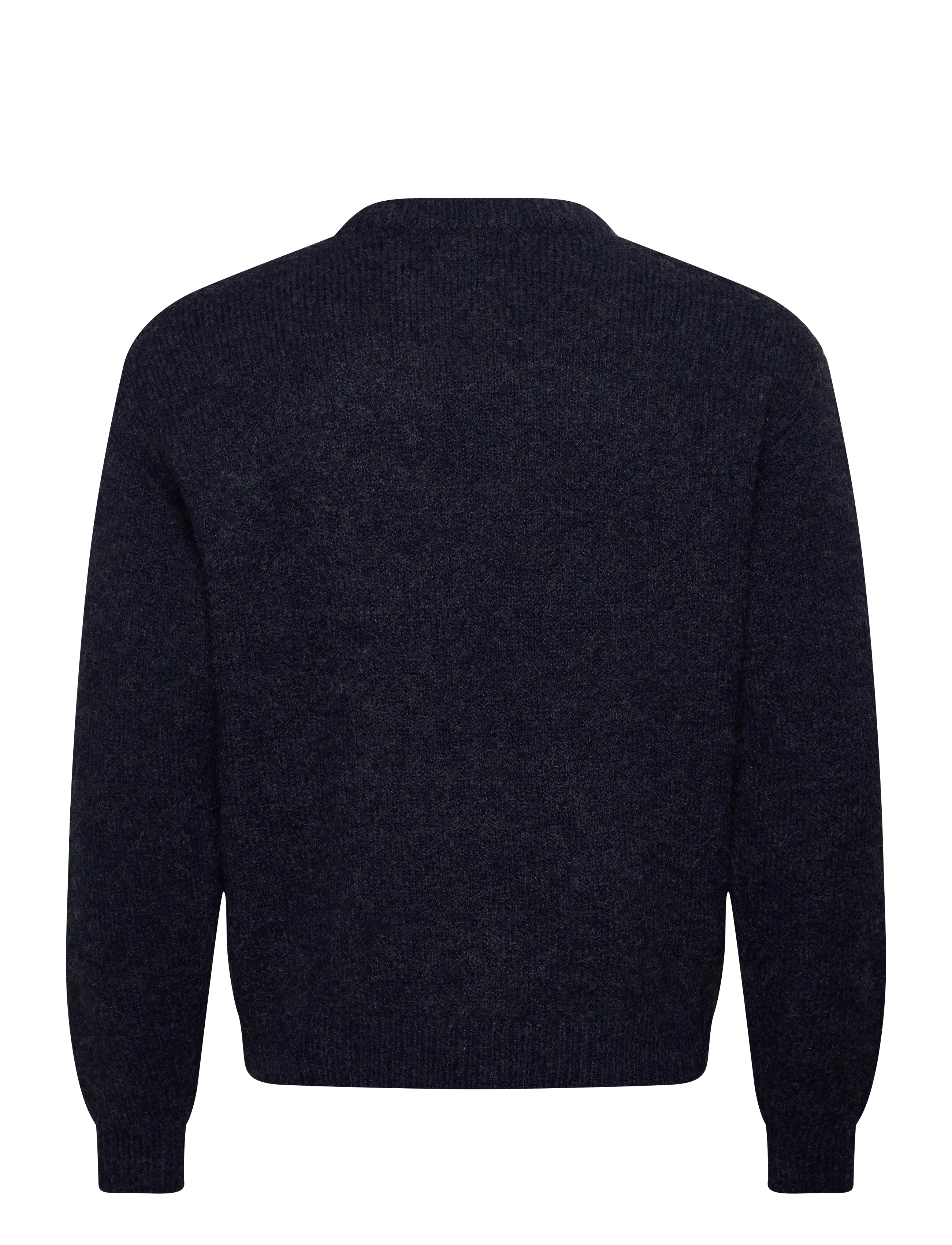 Weekday - Regular Knitted Wool-Blend Sweater - blue dark - 1