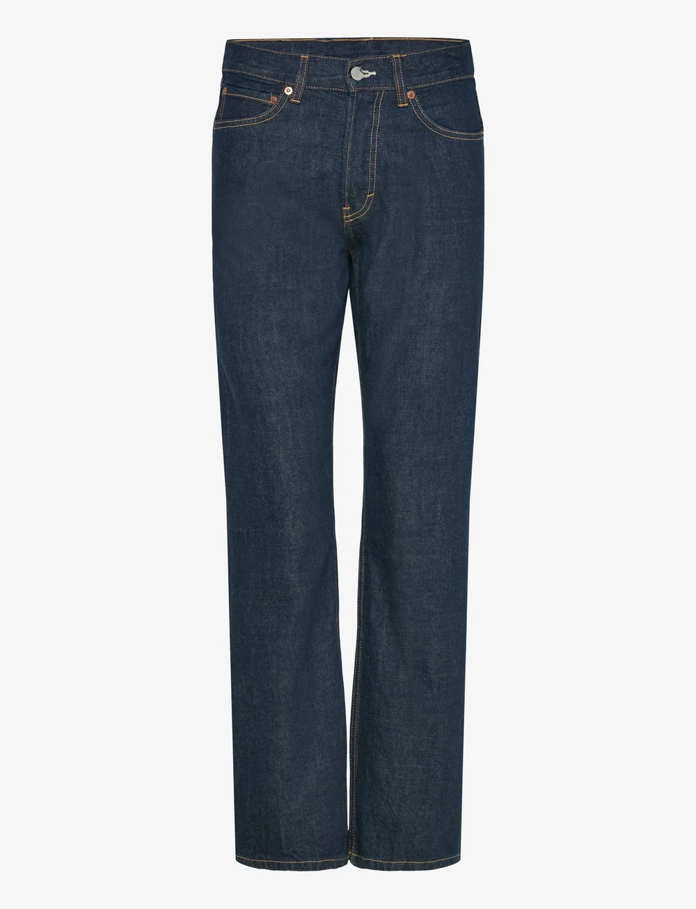 Weekday - Orbit Mid Rise Regular Straight Leg Jeans - straight jeans - blue rinse - 0