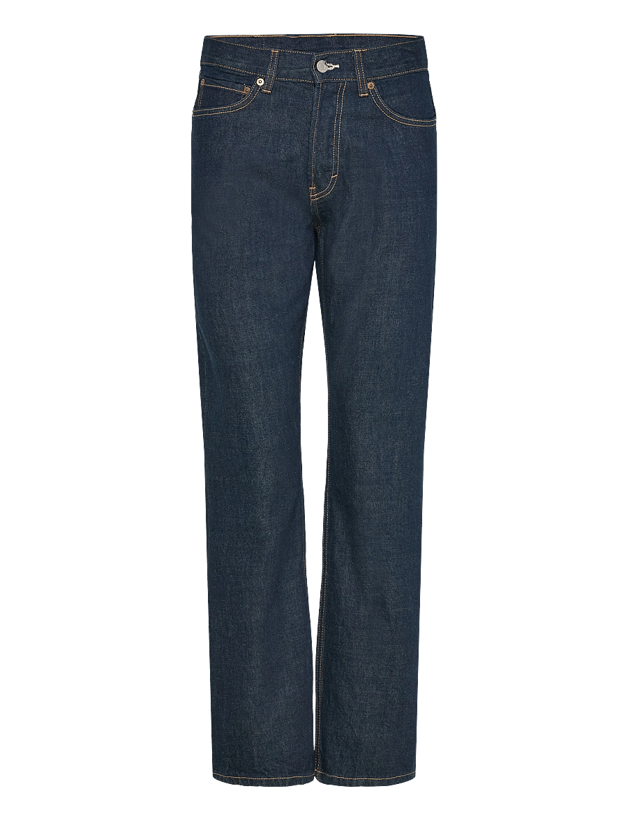 Weekday - Orbit Mid Rise Regular Straight Leg Jeans - sirge säärega teksad - blue rinse - 0