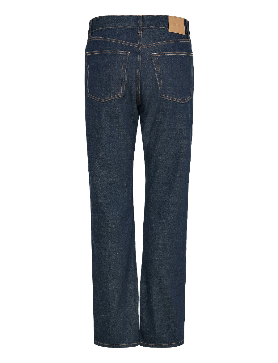 Weekday - Orbit Mid Rise Regular Straight Leg Jeans - sirge säärega teksad - blue rinse - 1