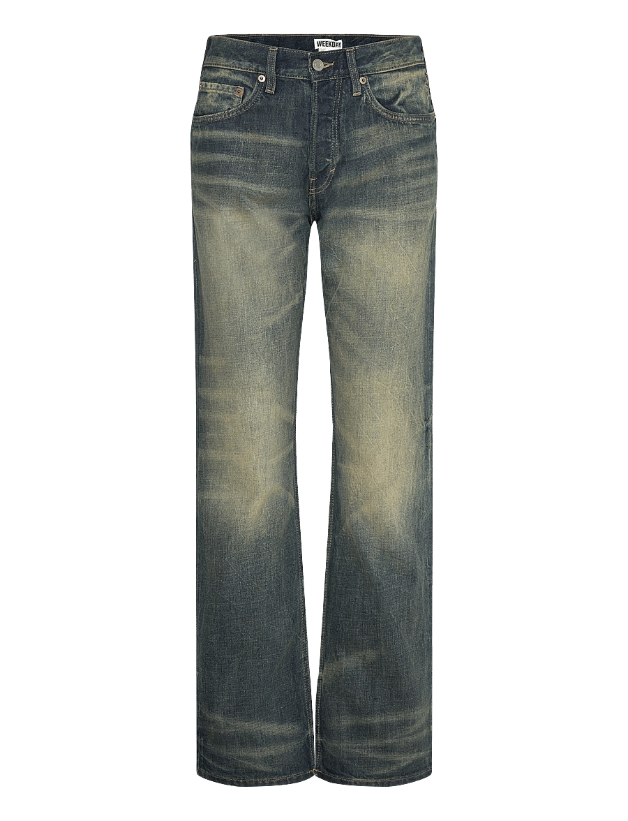 Weekday - Orbit Mid Rise Regular Straight Leg Jeans - sirge säärega teksad - carson blue - 0