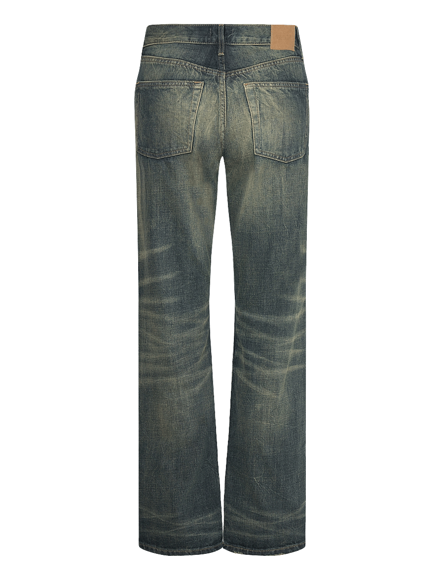 Weekday - Orbit Mid Rise Regular Straight Leg Jeans - straight jeans - carson blue - 1