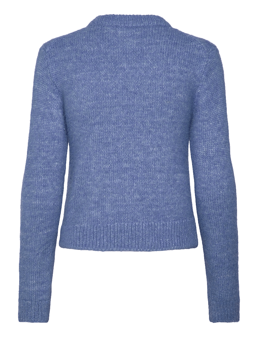 Weekday - Zip Cardigan - strickjacken - blue w stripe - 1