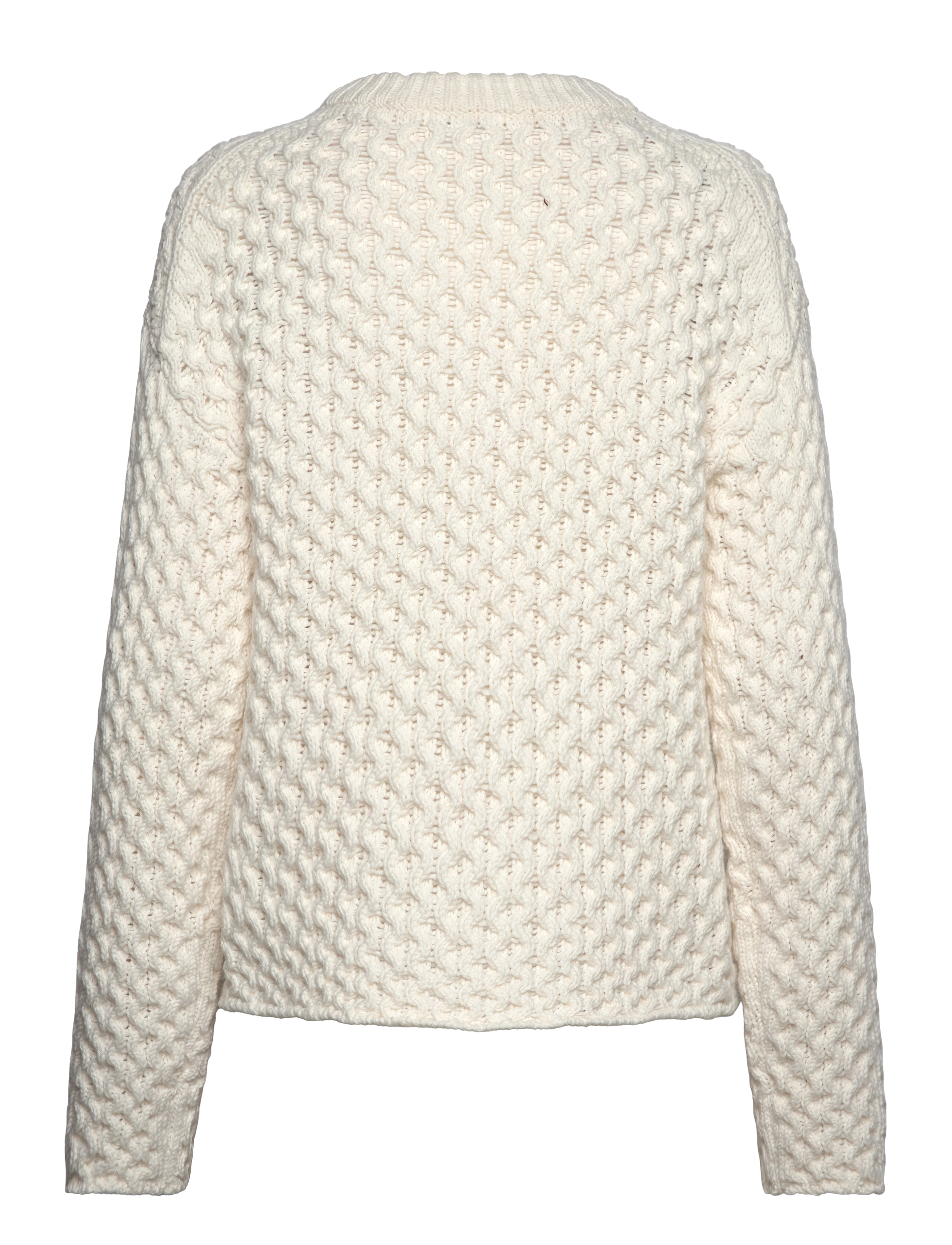 Weekday - Cable Knit Sweater - sviitrid - white - 1