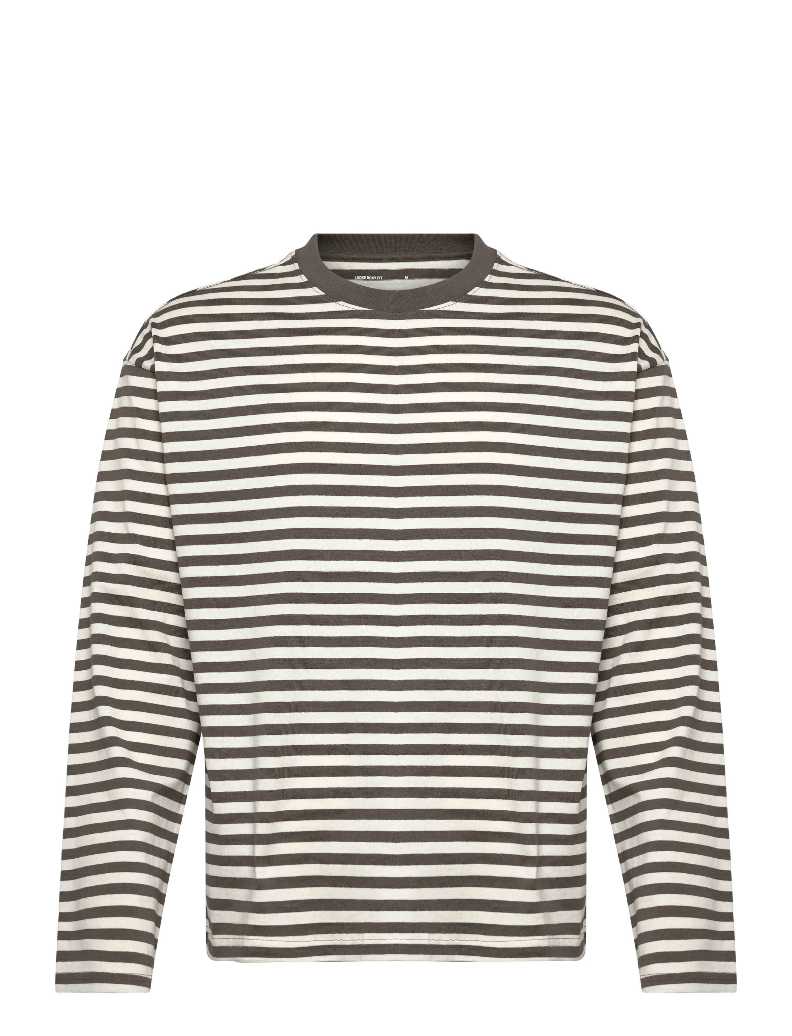 DARK MOLE/OFF WHITE STRIPE