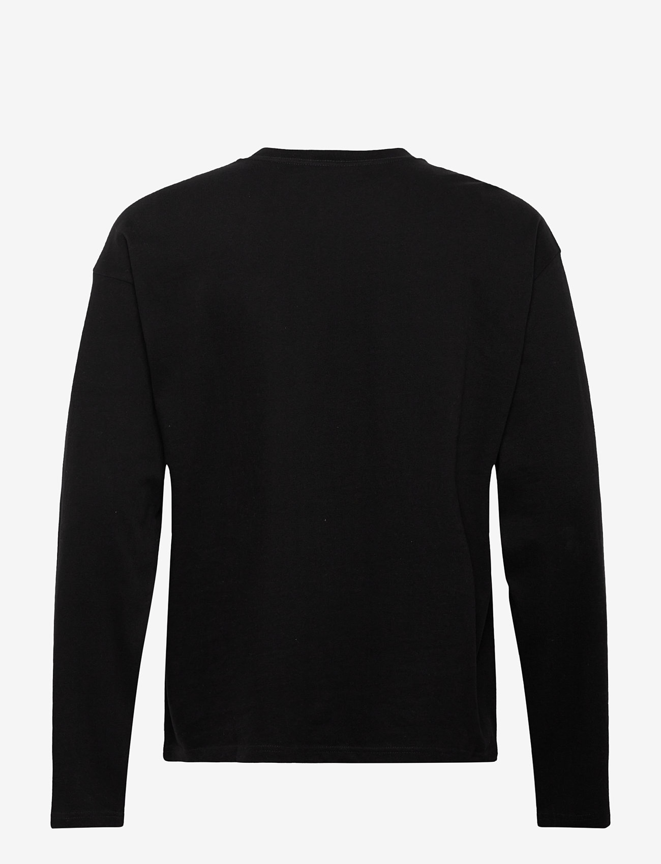Weekday - Loose Boxy Long-Sleeved T-shirt - langærmede t-shirts - black - 1