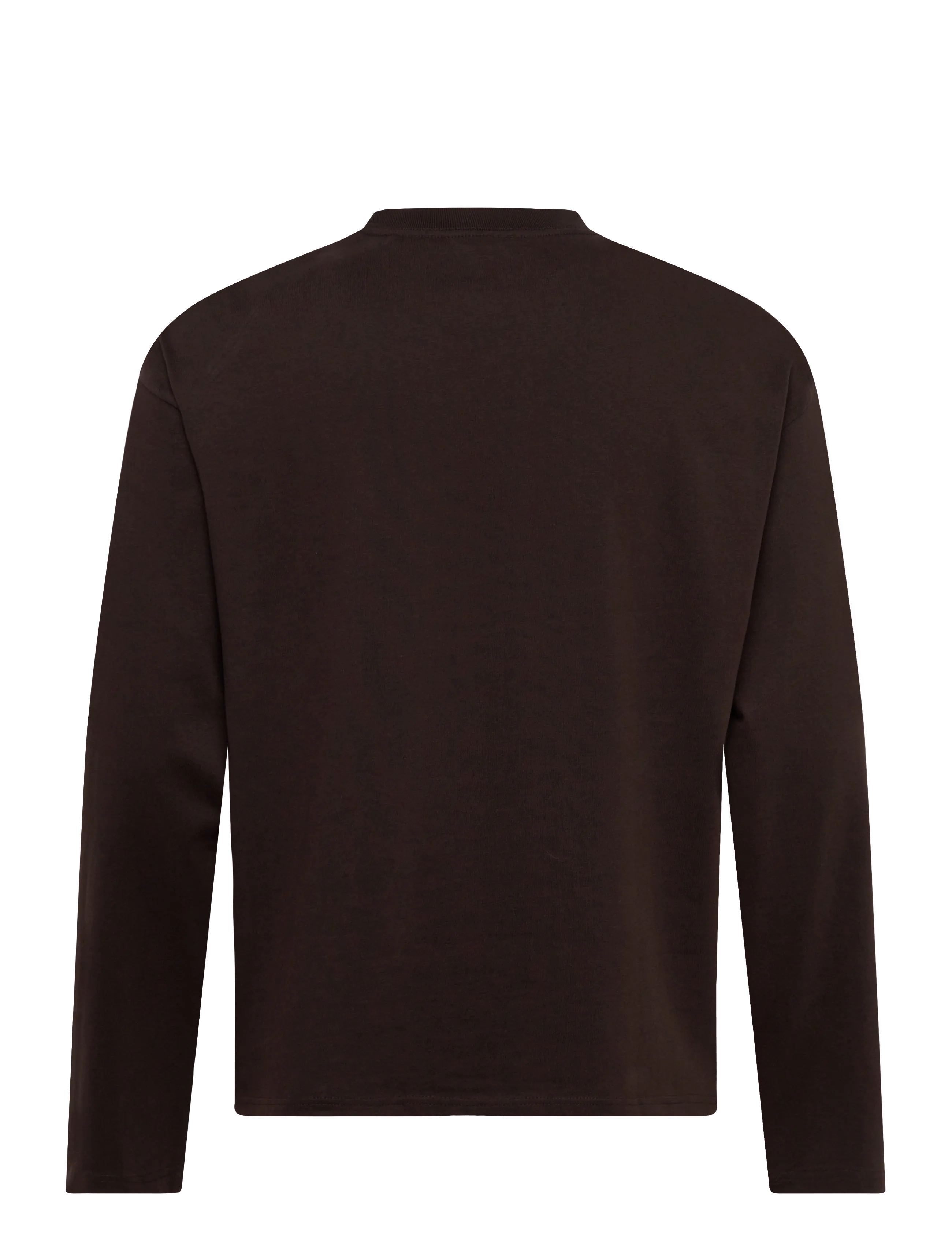Weekday - Loose Boxy Long-Sleeved T-shirt - langärmelig - dark brown - 1