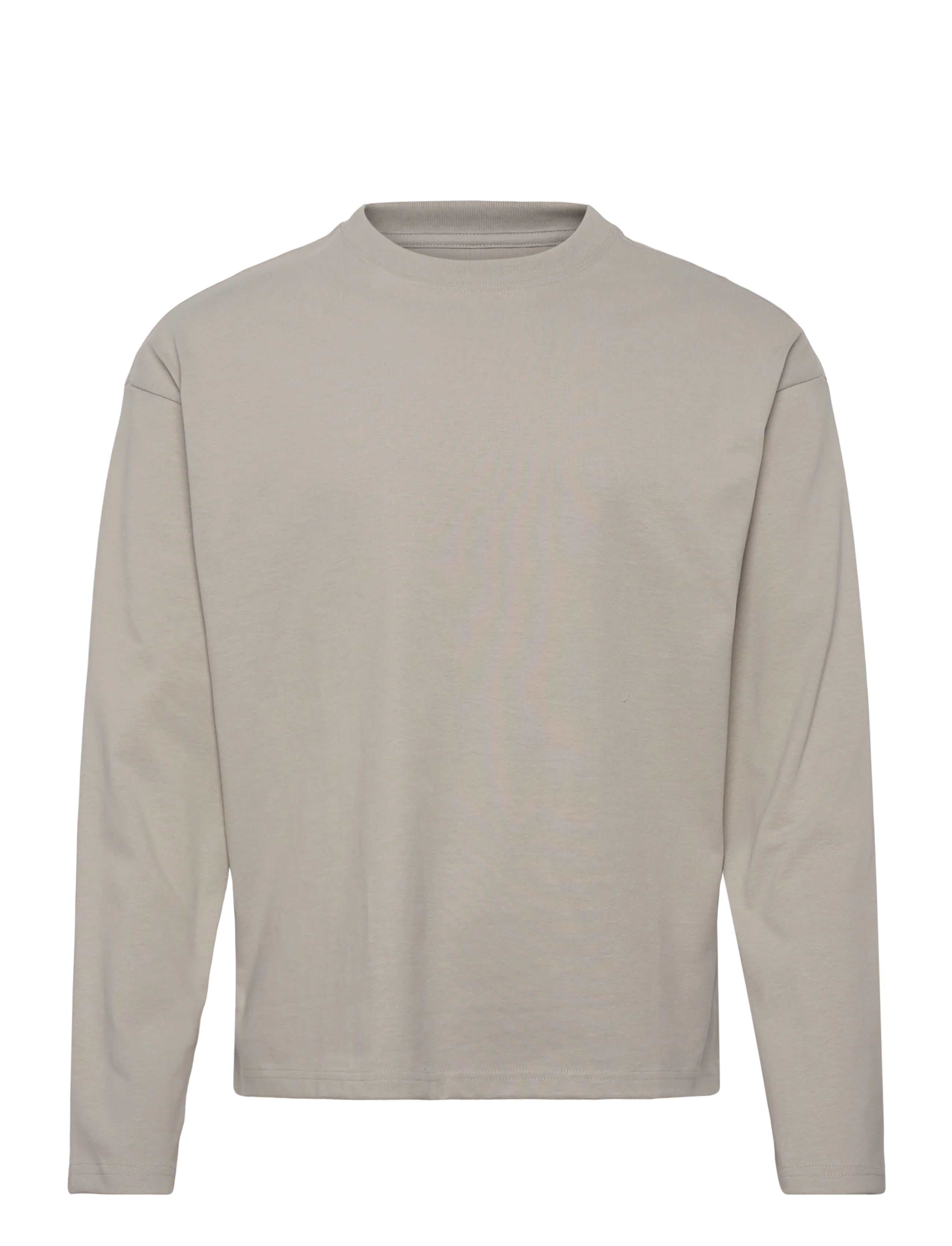 Weekday Loose Boxy Long-Sleeved T-Shirt, Mænd, Løs Boxy Langærmet T-Shirt, Beige, Str: XL