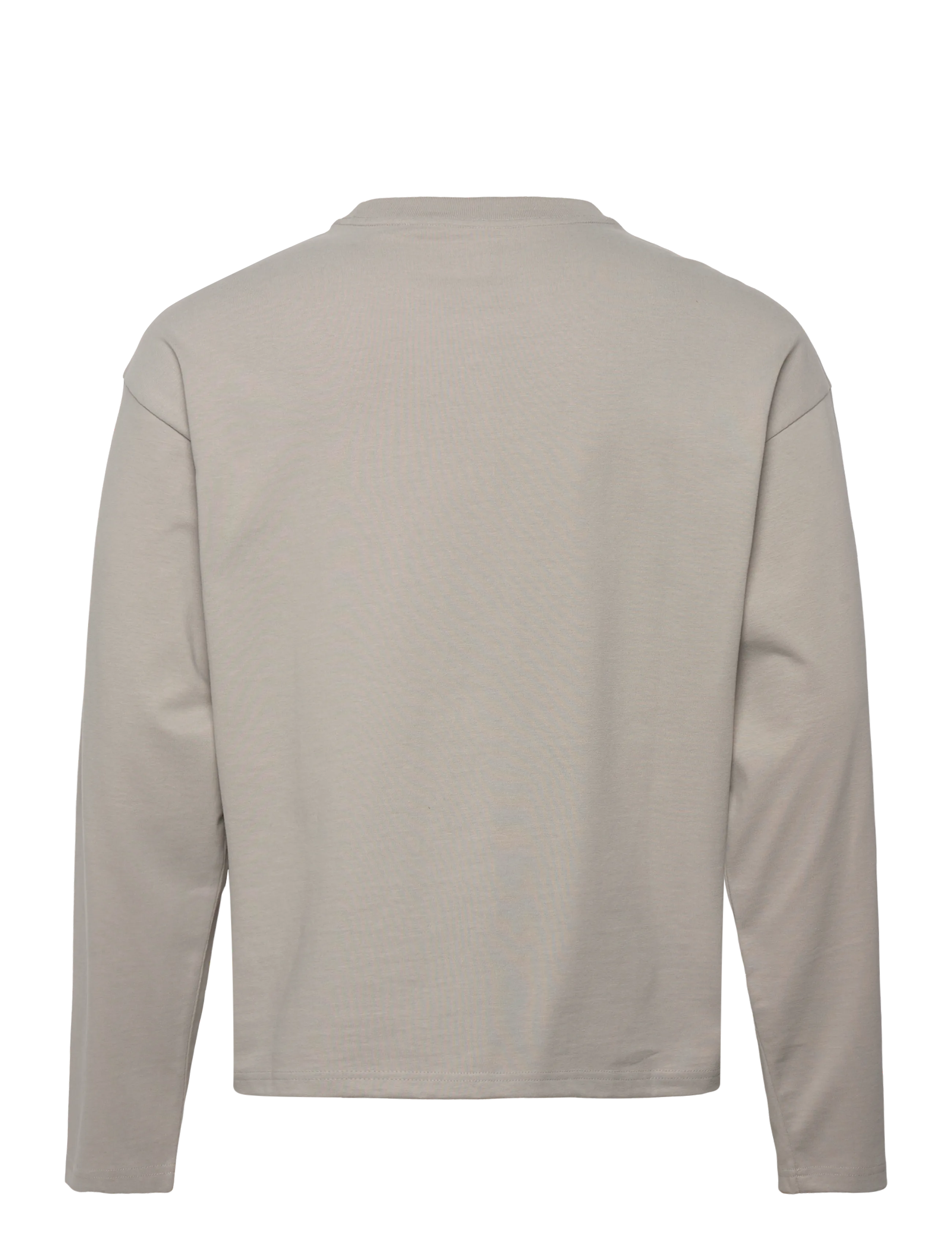 Weekday - Loose Boxy Long-Sleeved T-shirt - long-sleeved t-shirts - dusty sand - 1
