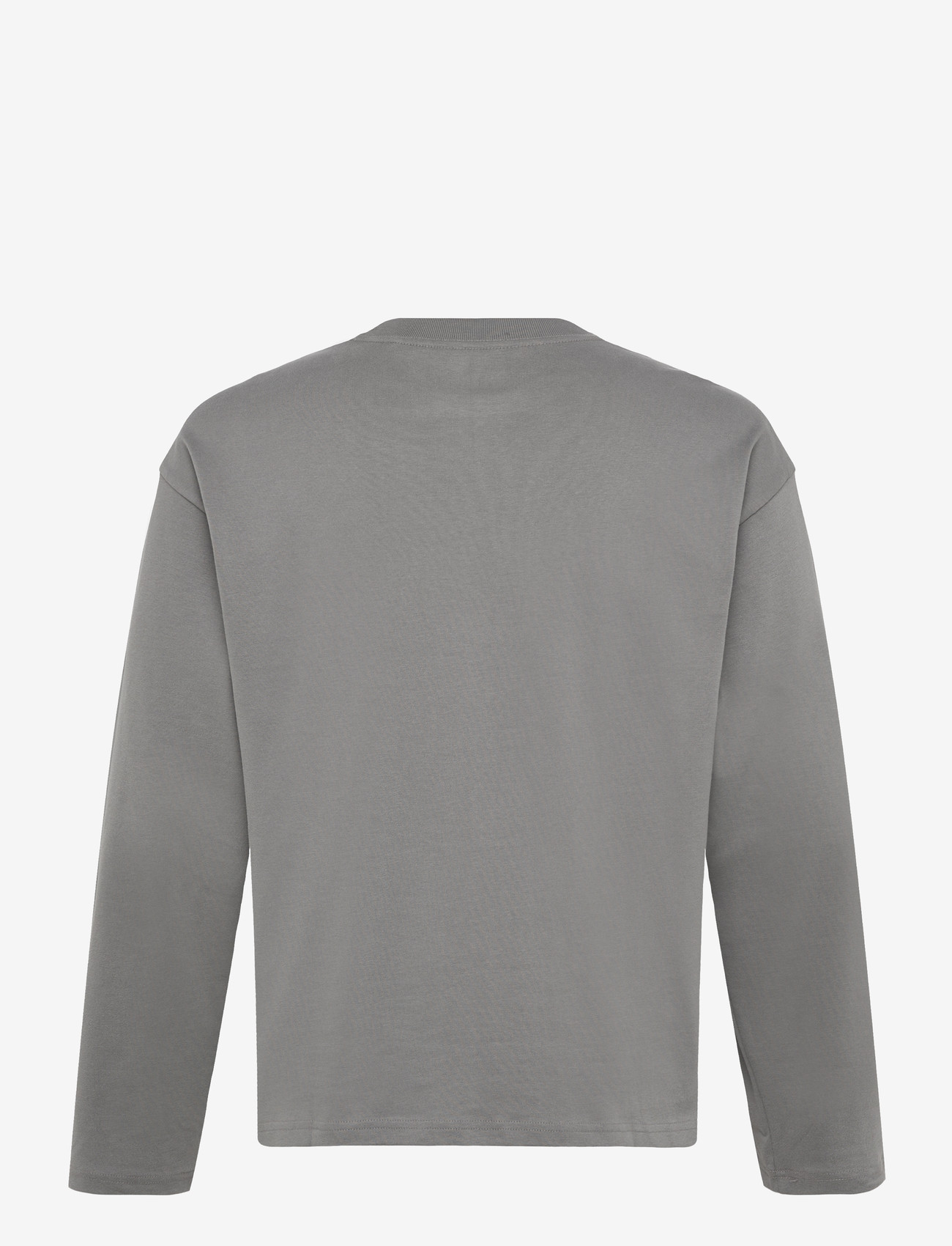 Weekday - Loose Boxy Long-Sleeved T-shirt - langærmede t-shirts - grey medium dusty - 1