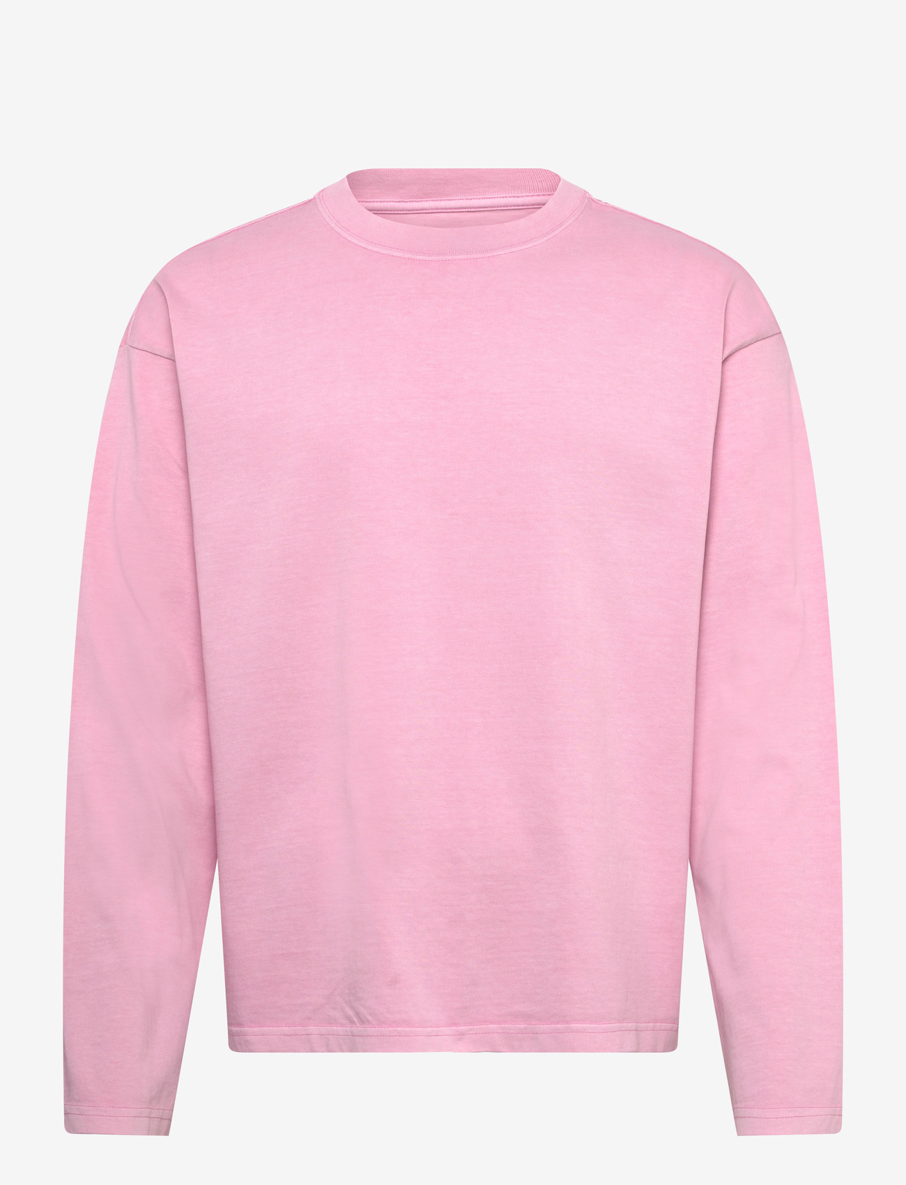 Weekday - Loose Boxy Long-Sleeved T-shirt - langærmede t-shirts - pink bright - 0