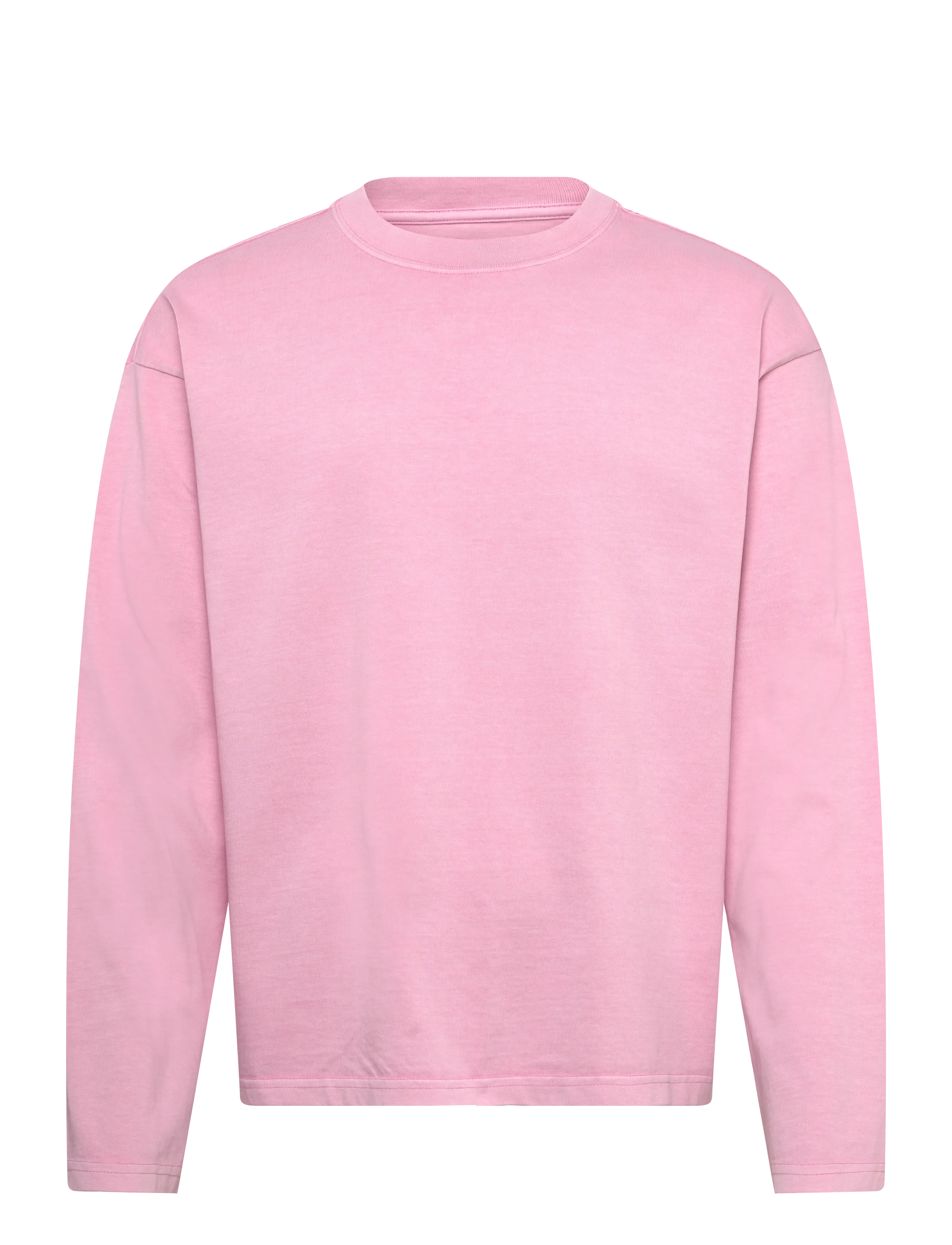 Weekday Loose Boxy Long-Sleeved T-shirt - Tøj - PINK BRIGHT / pink/rose