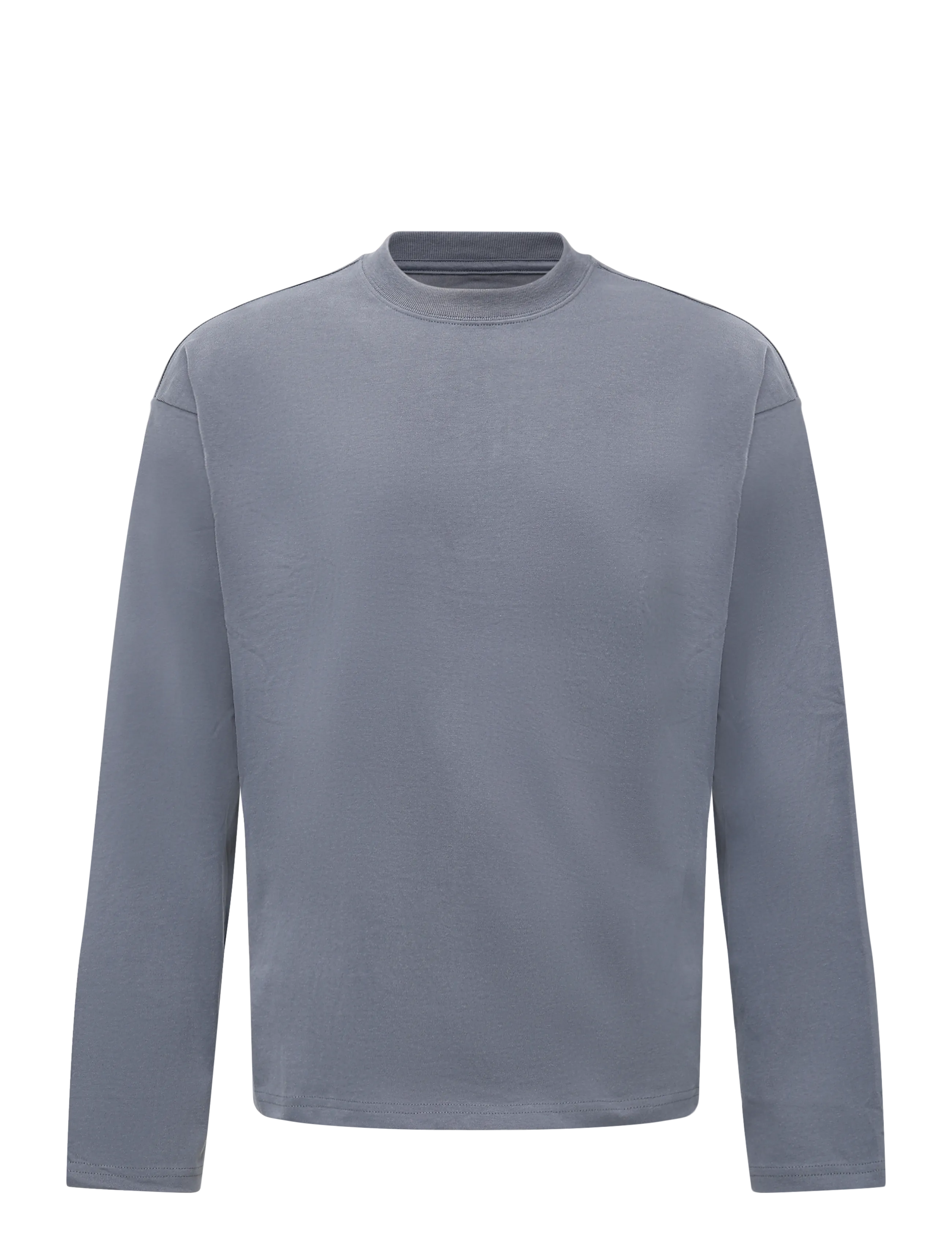 Weekday Loose Boxy Long-Sleeved T-shirt - Weekday - STEEL GREY / grey
