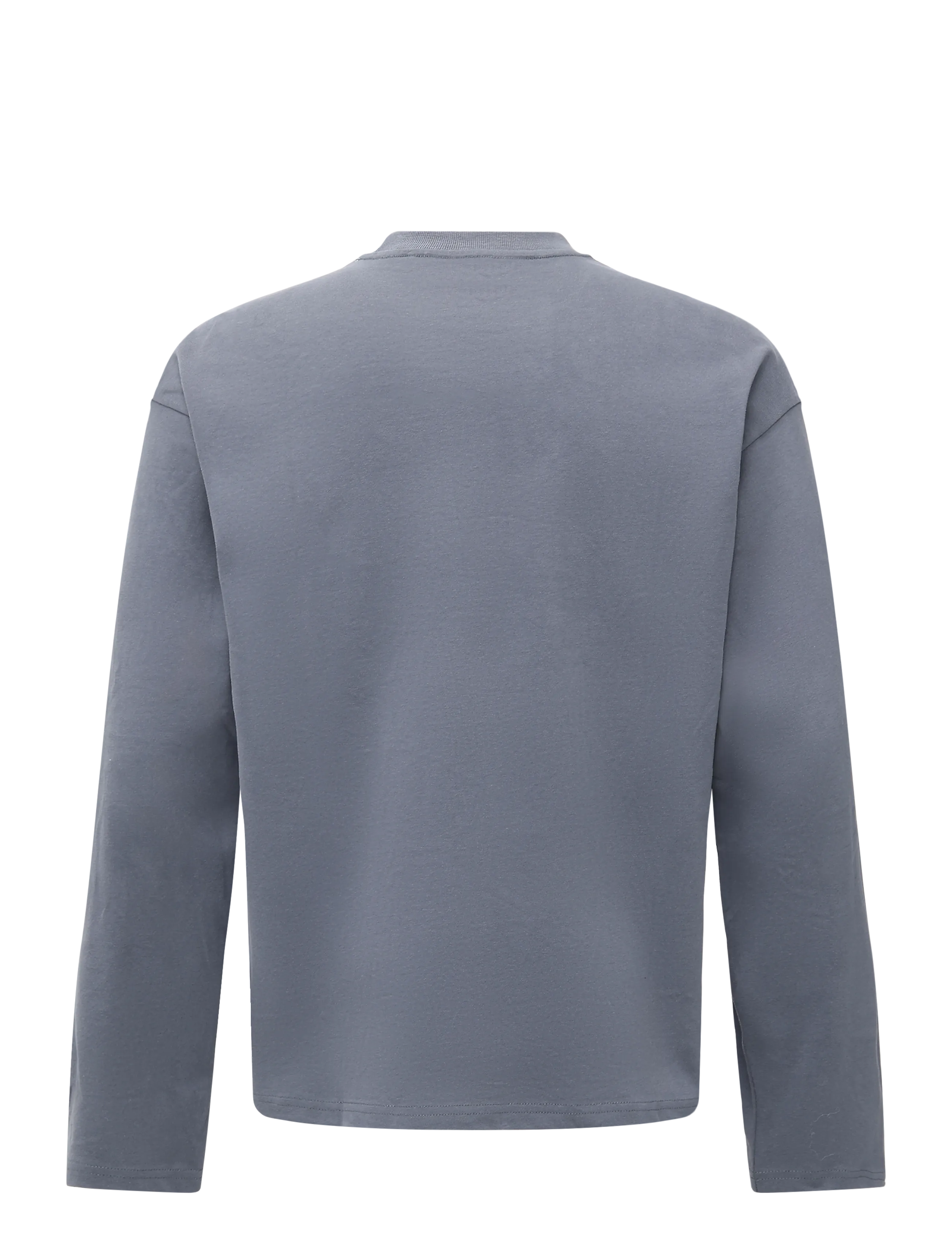Weekday - Loose Boxy Long-Sleeved T-shirt - pikkade varrukatega t-särgid - steel grey - 1