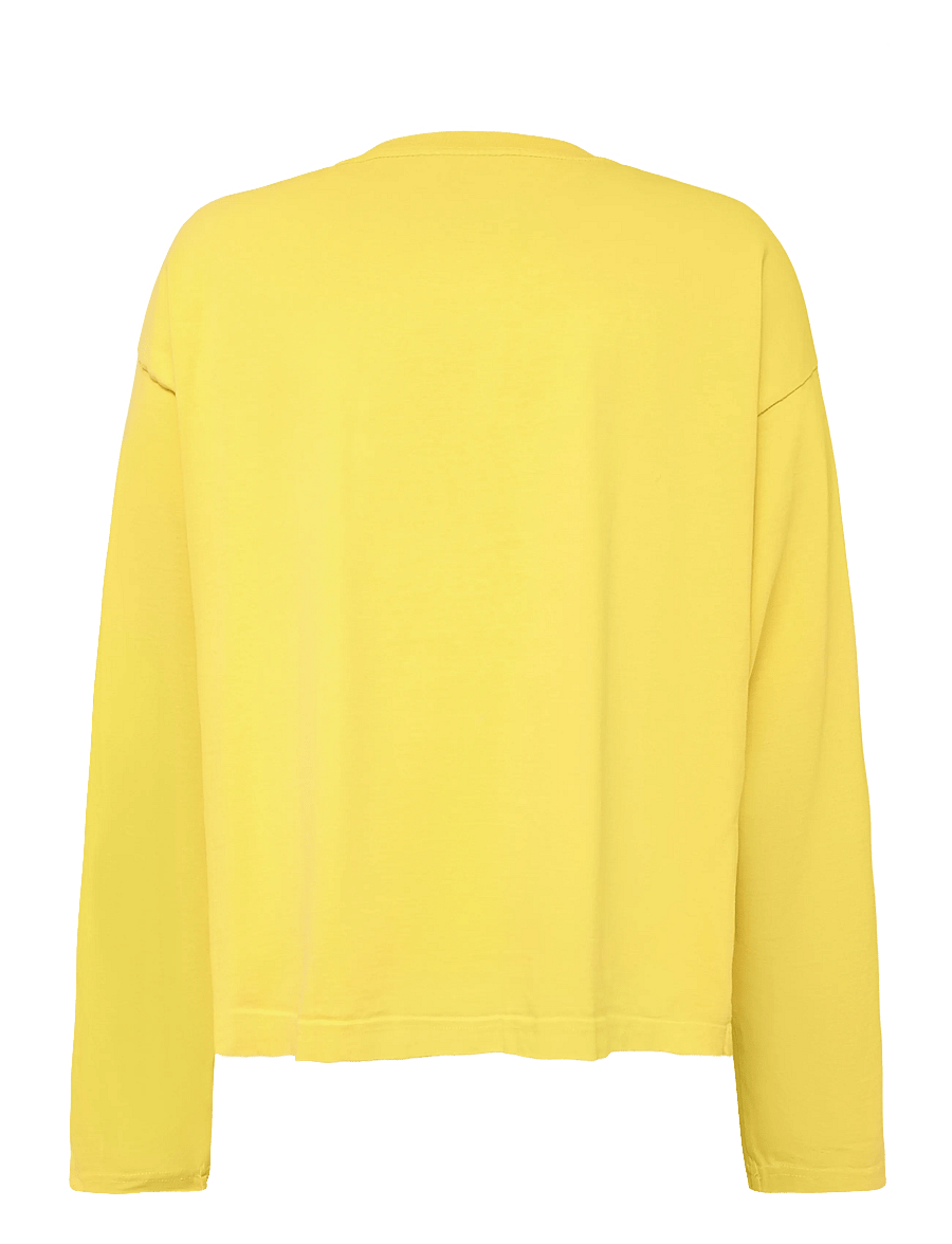 Weekday - Loose Boxy Long-Sleeved T-shirt - langärmelige t-shirts - washed yellow - 1