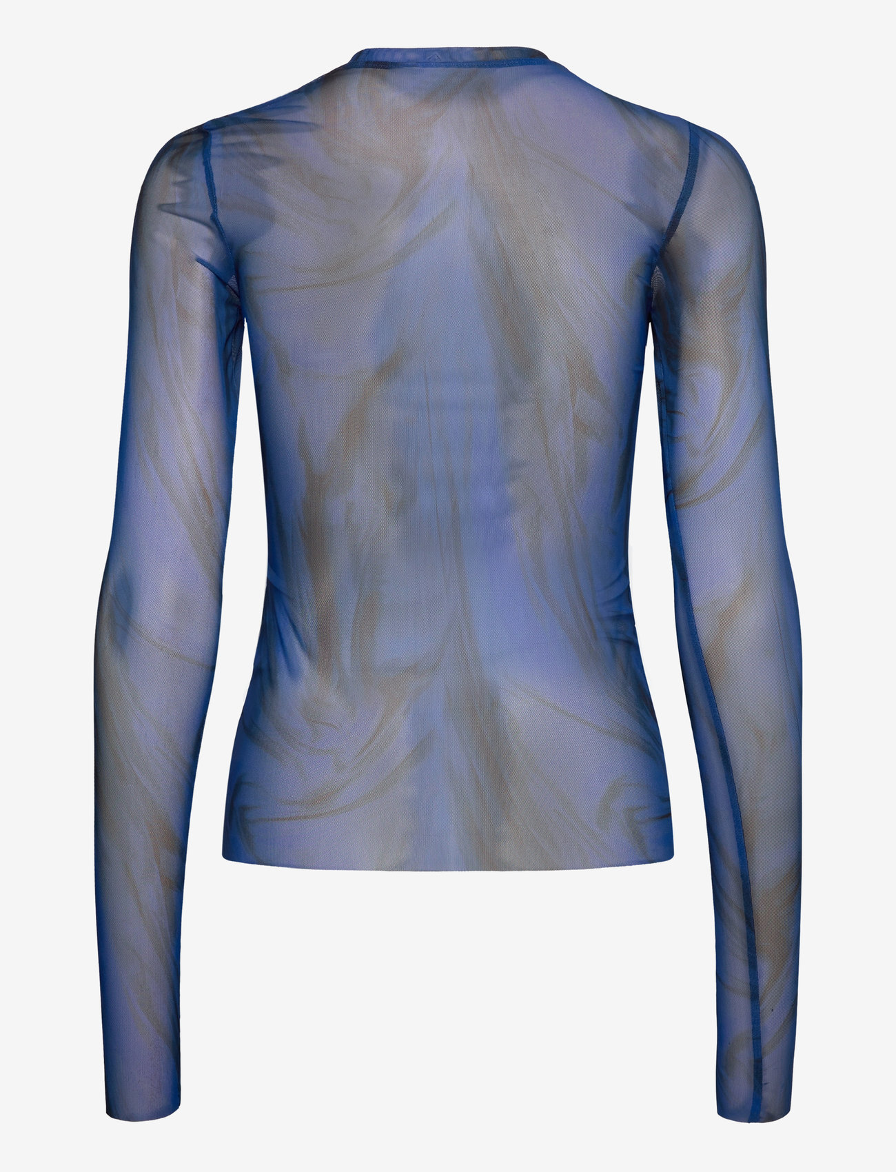 Weekday - Mesh Print LS Top - pikkade varrukatega alussärgid - bright blue - 1