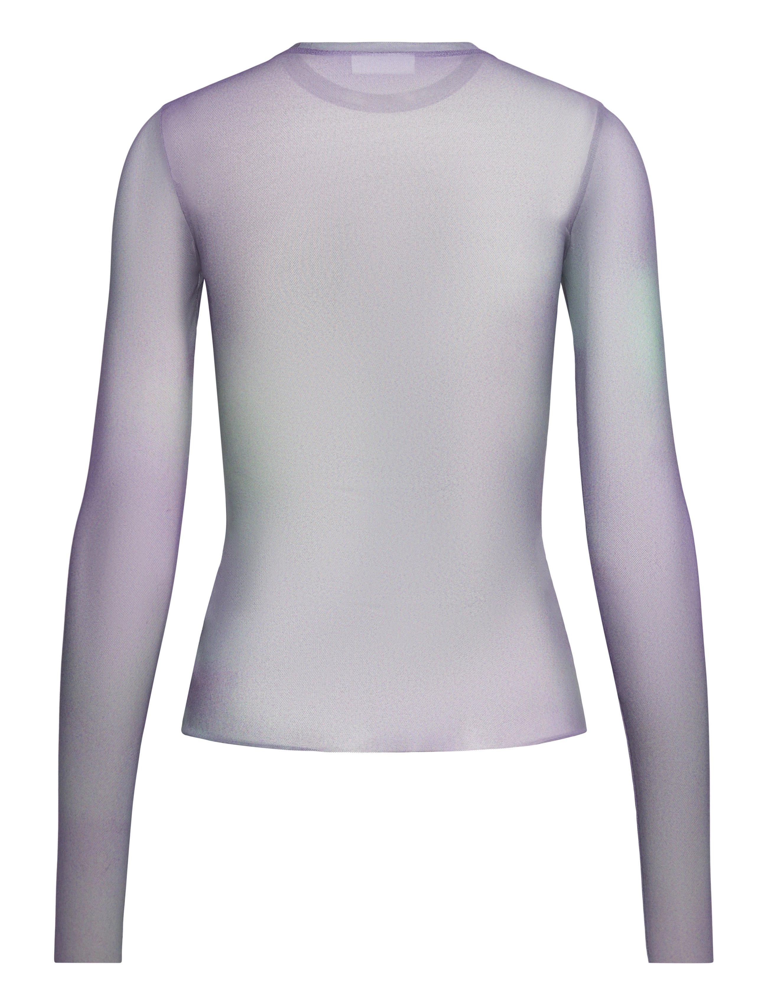 Weekday - Mesh Print Long Sleeve Top - långärmade toppar - purple - 1