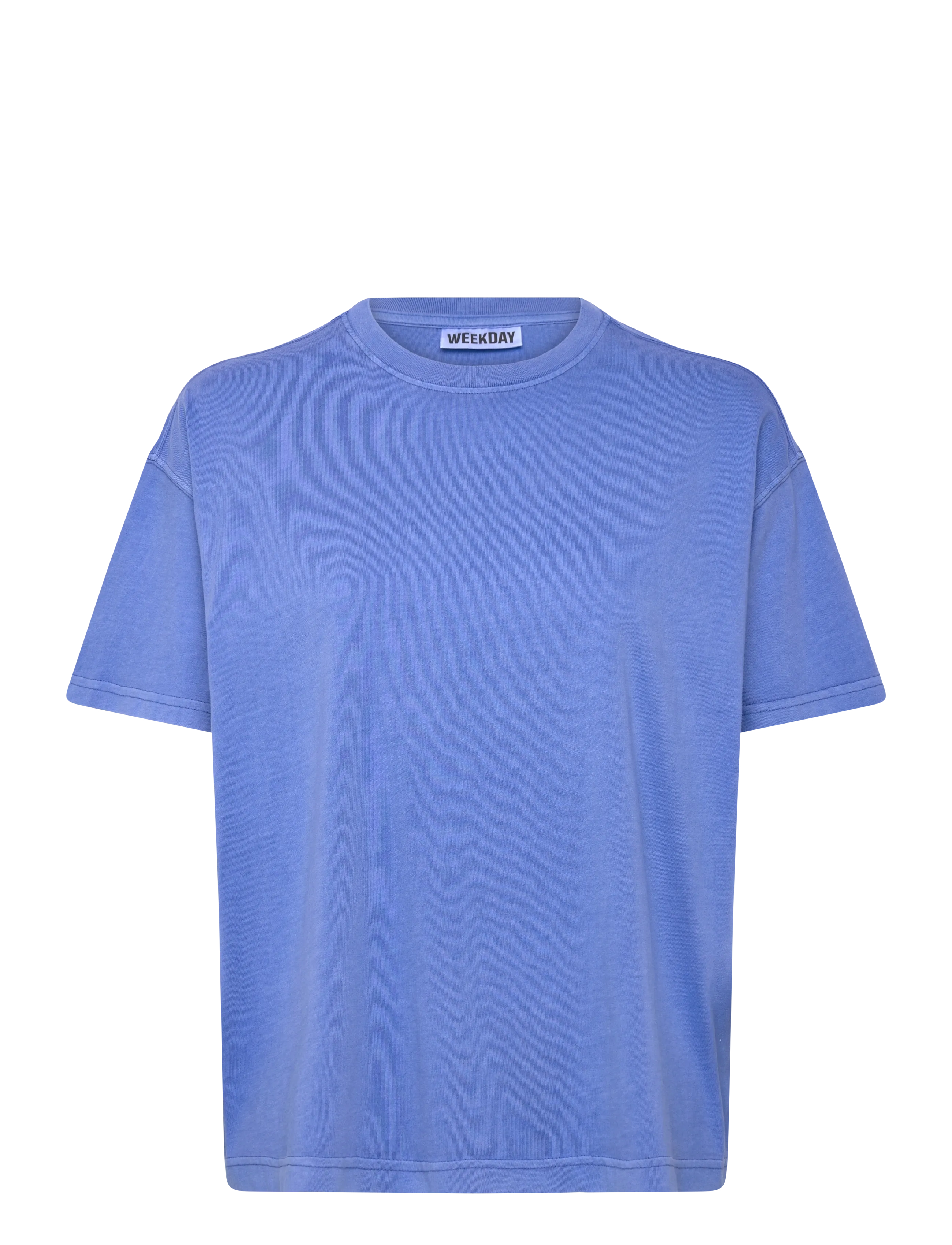 Weekday Relaxed Boxy Cotton T-shirt - T-shirts & Toppar - ROYAL BLUE / blue