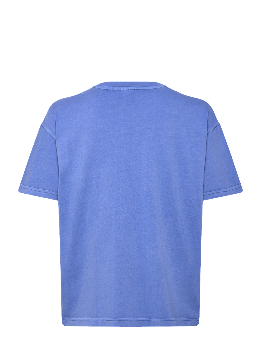 Weekday - Relaxed Boxy Cotton T-shirt - t-shirts - royal blue - 1