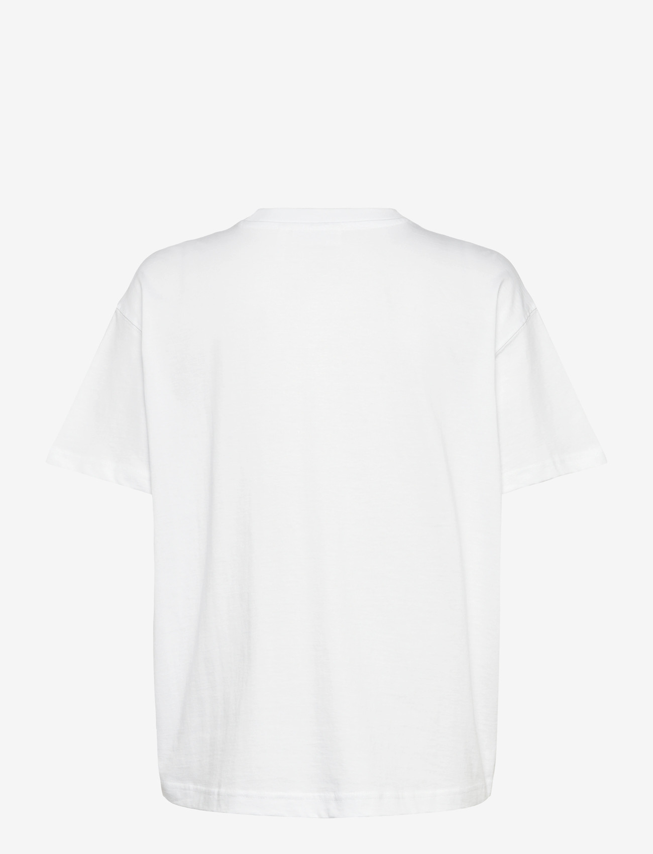 Weekday - Relaxed Boxy Cotton T-shirt - t-shirts - white - 1