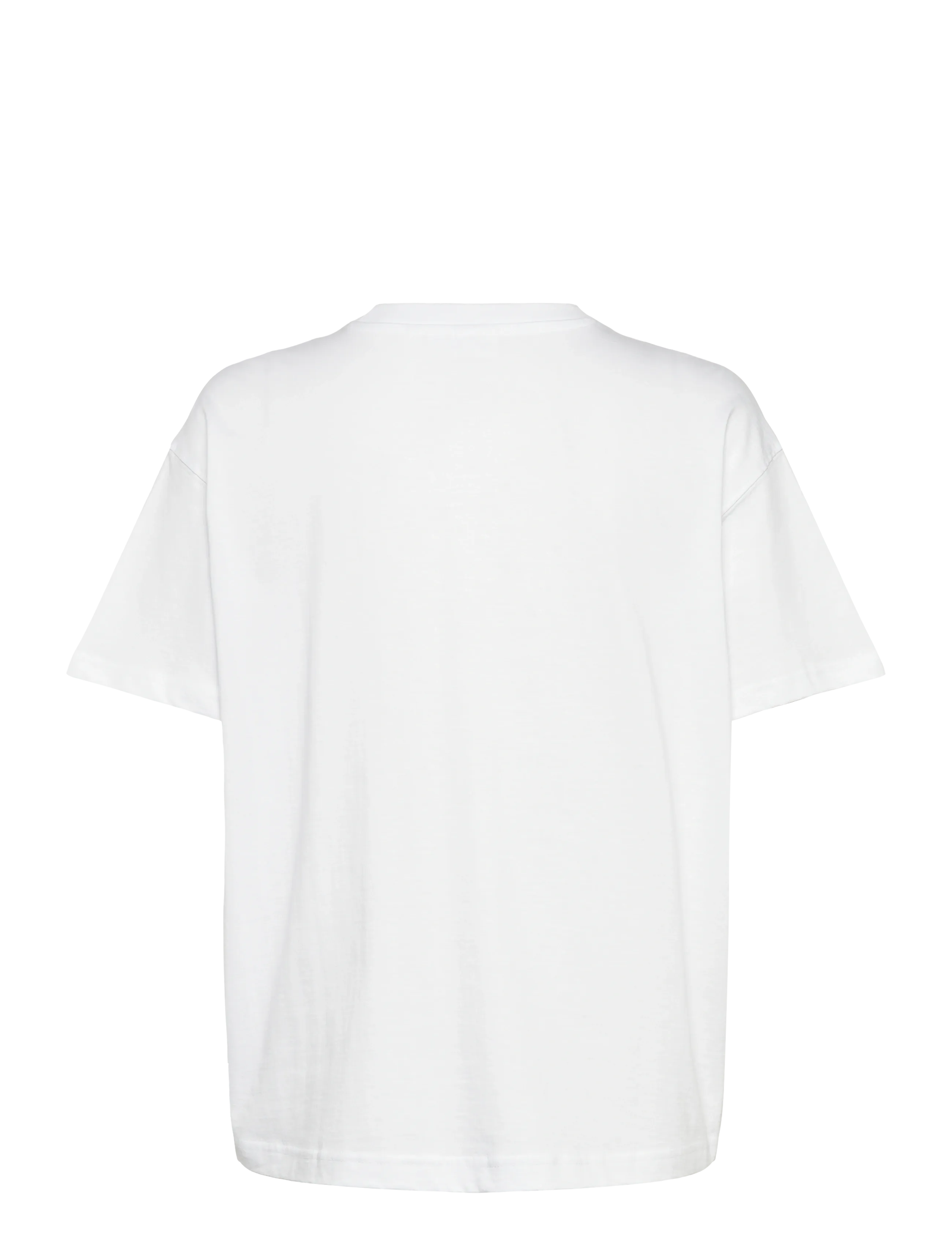 Weekday - Relaxed Boxy Cotton T-shirt - t-shirts - white - 1
