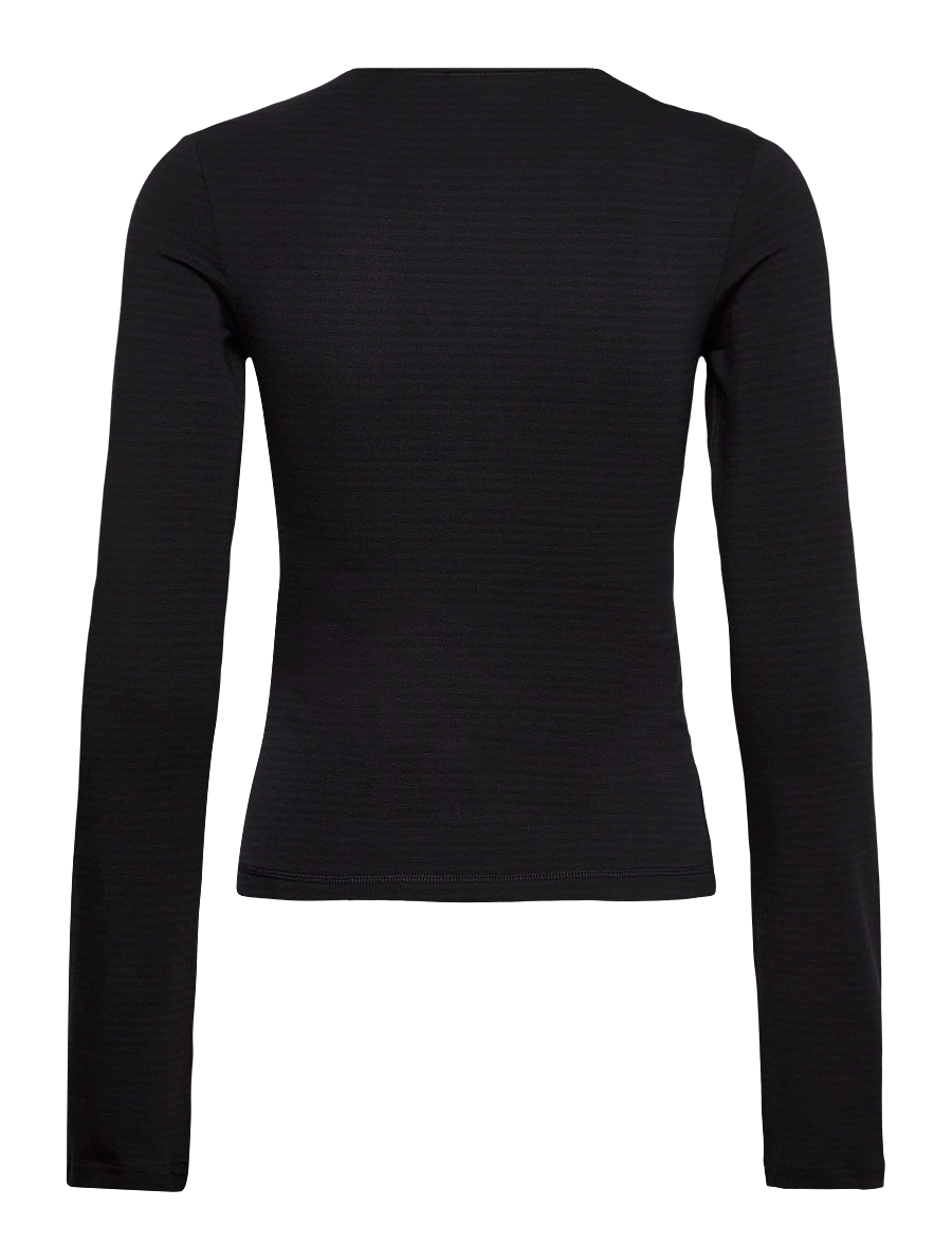 Weekday - Long Sleeve Cotton Top - langärmlige tops - blue - 1