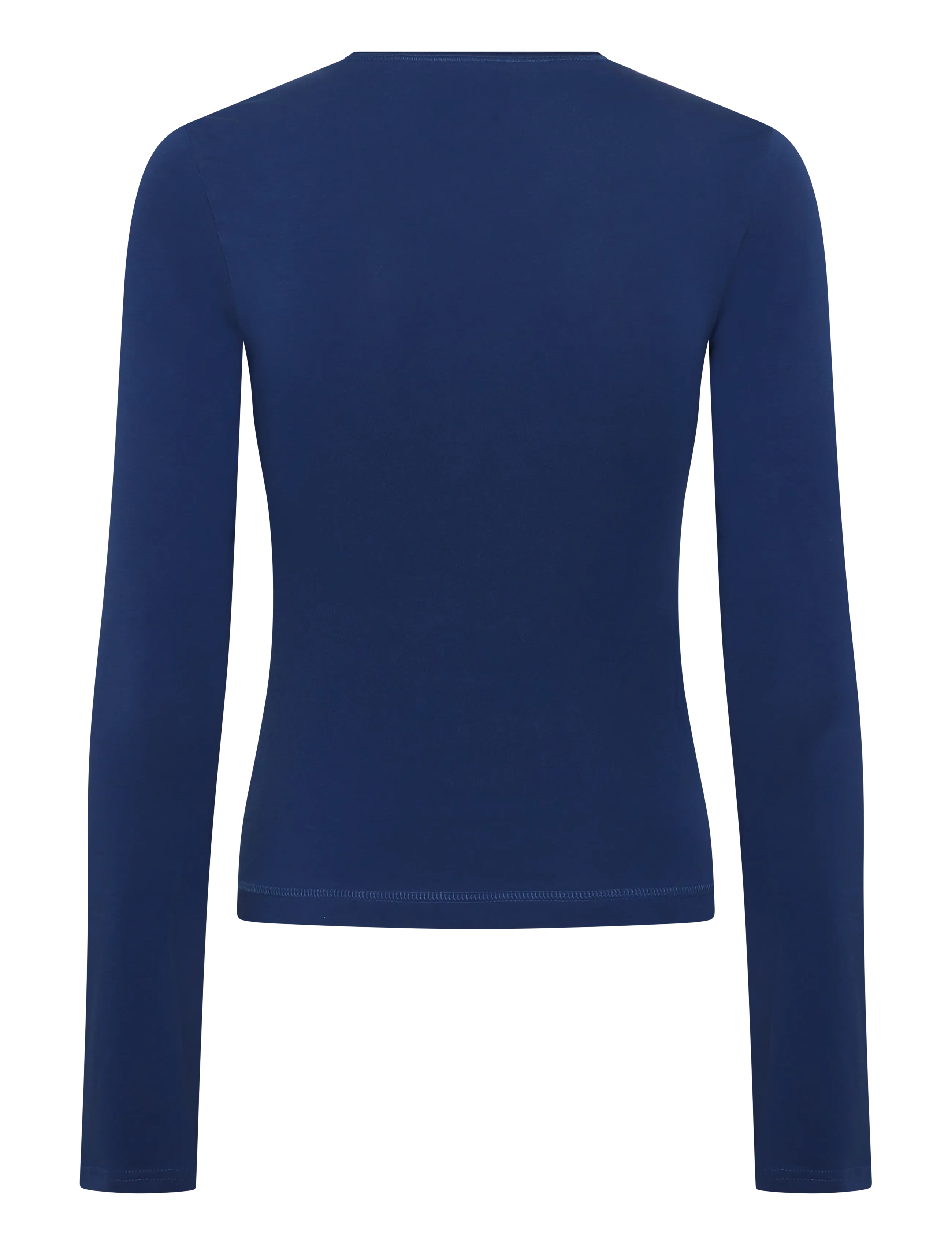 Weekday - Long Sleeve Cotton Top - pikkade varrukatega topid - blue - 1