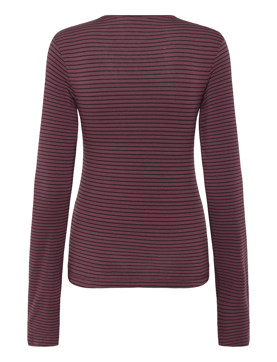 Weekday - Long Sleeve Cotton Top - langærmede toppe - lilac purple dark - 1