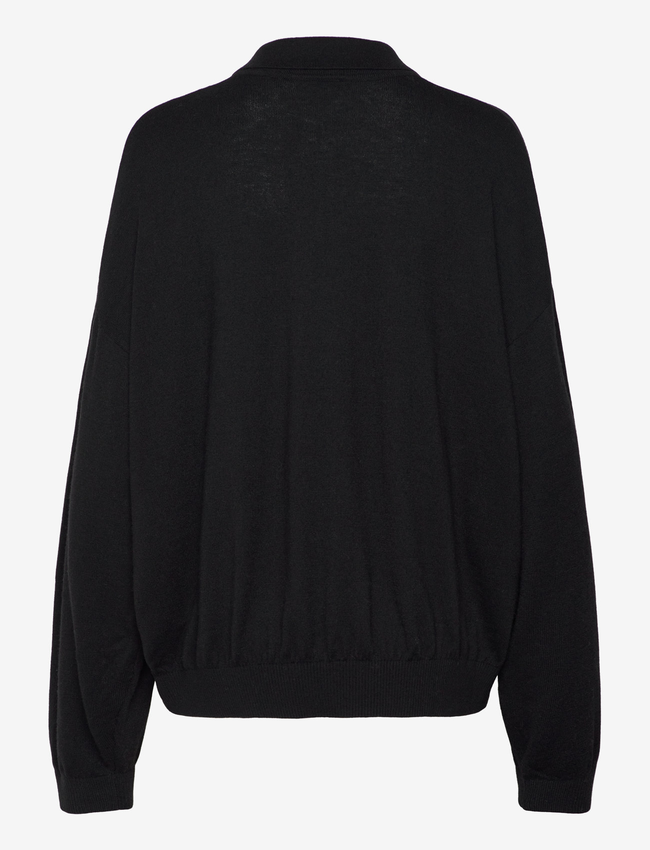 Weekday - Piké Sweater - peysur - black - 1