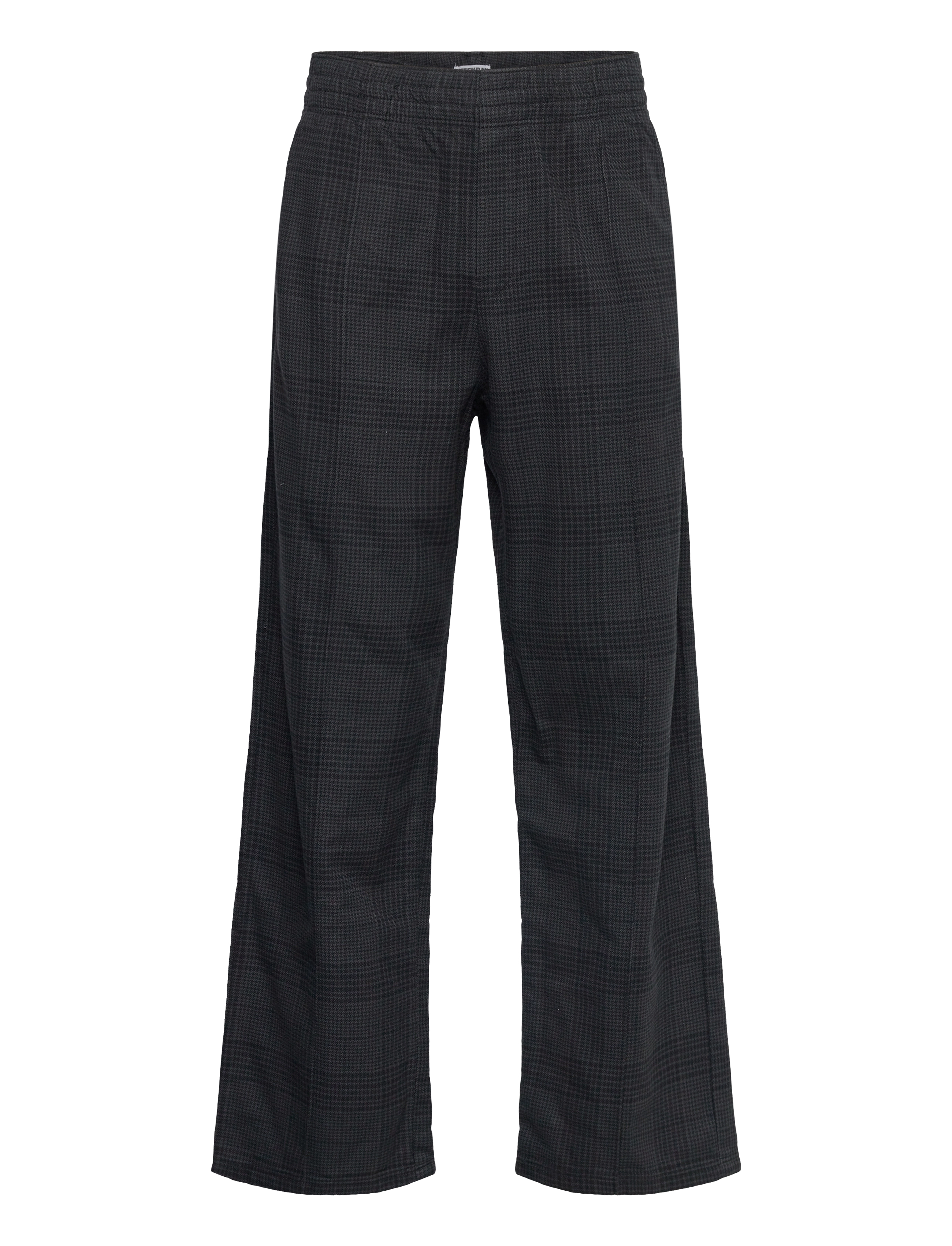 Weekday Relaxed Trousers, Mænd, Afslappede Ternede Vide Ben Bukser, Grå, Str: XS