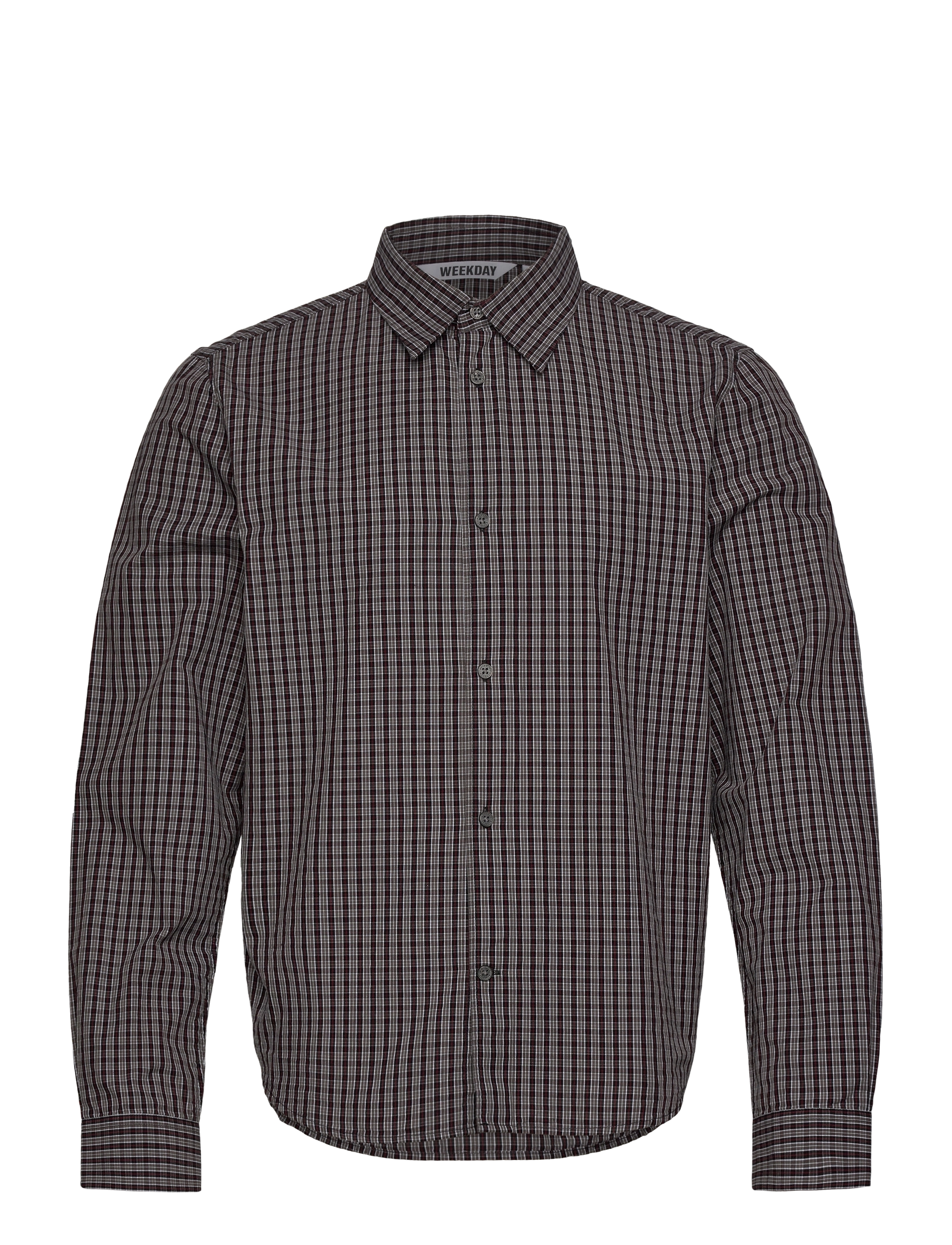 Weekday Checked Shirt, XS, Shirts, Schwarz - Checkered Männerswear