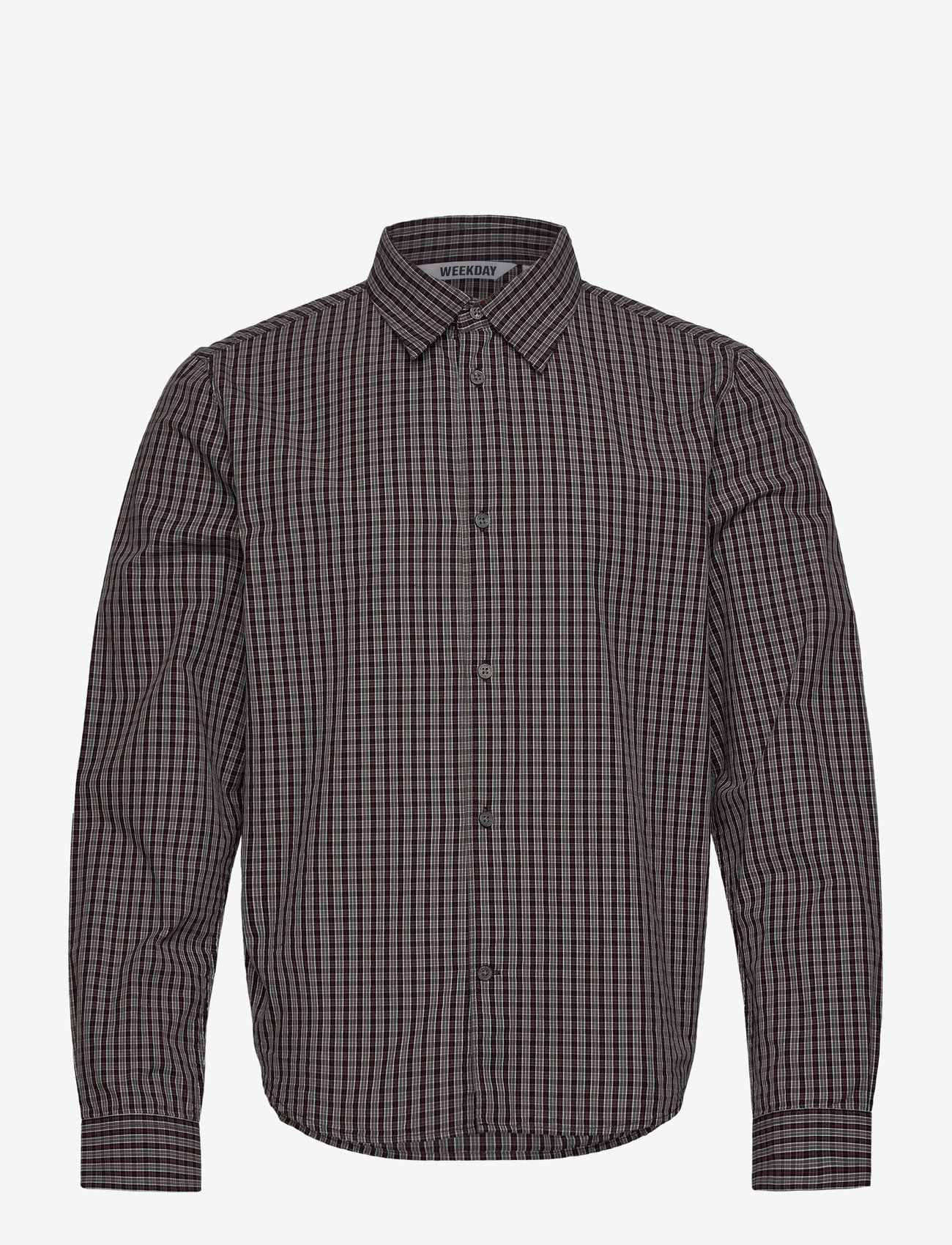 Weekday - Checked Shirt - ternede skjorter - black check - 0